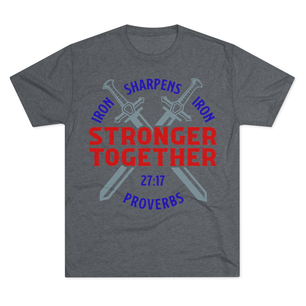 Unisex Tee - Iron Sharpens Iron Inspirational Quote Shirt
