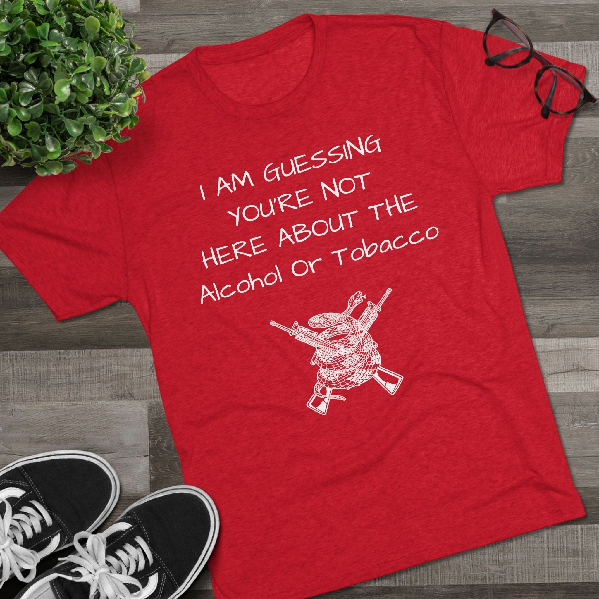 Tri-Blend Crew Tee - Alcohol or Tobacco Design