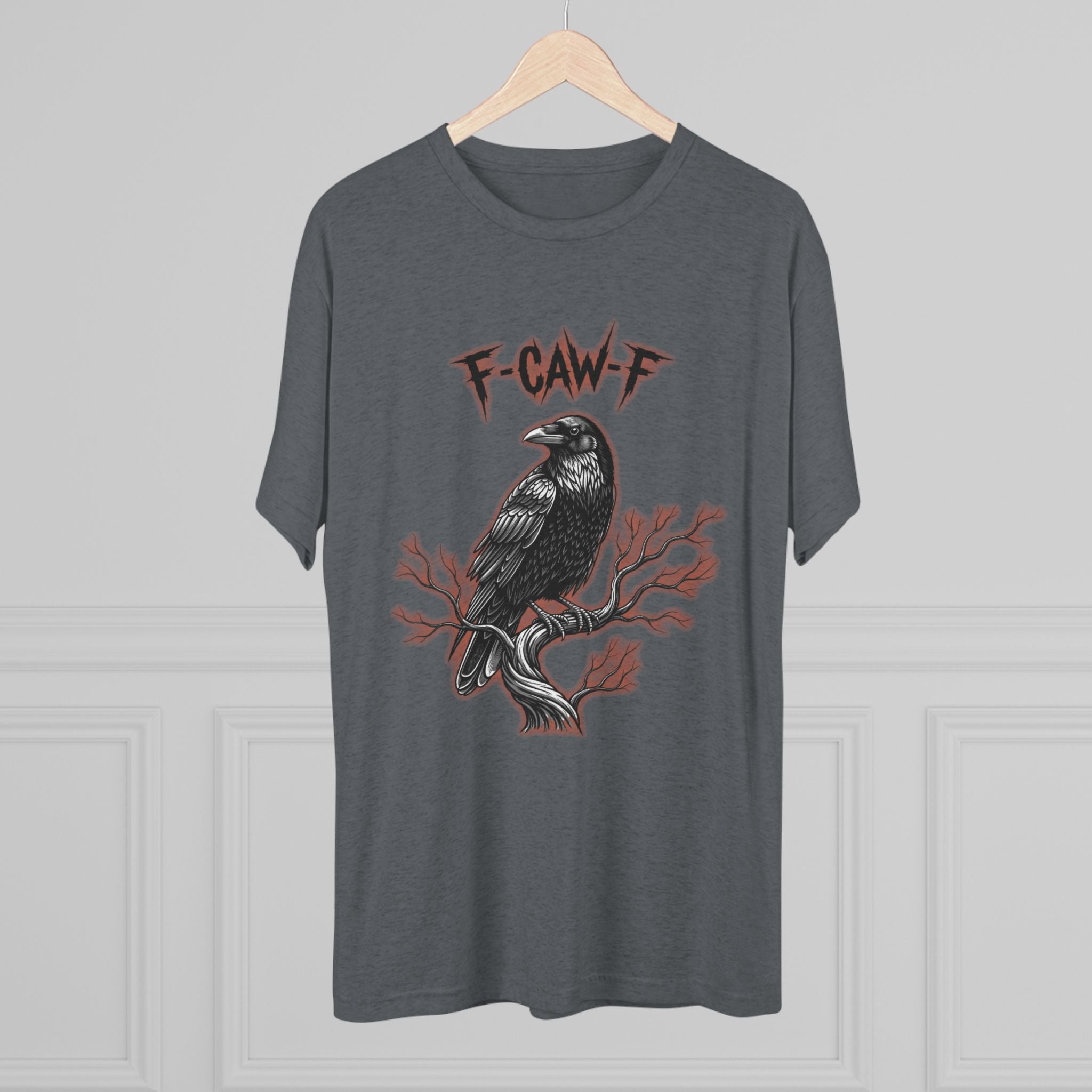 F-Caw-F Raven Unisex Crew Tee - Casual Vibe, Graphic Tee Gift, Halloween Apparel, Unisex T-Shirt, Streetwear Style