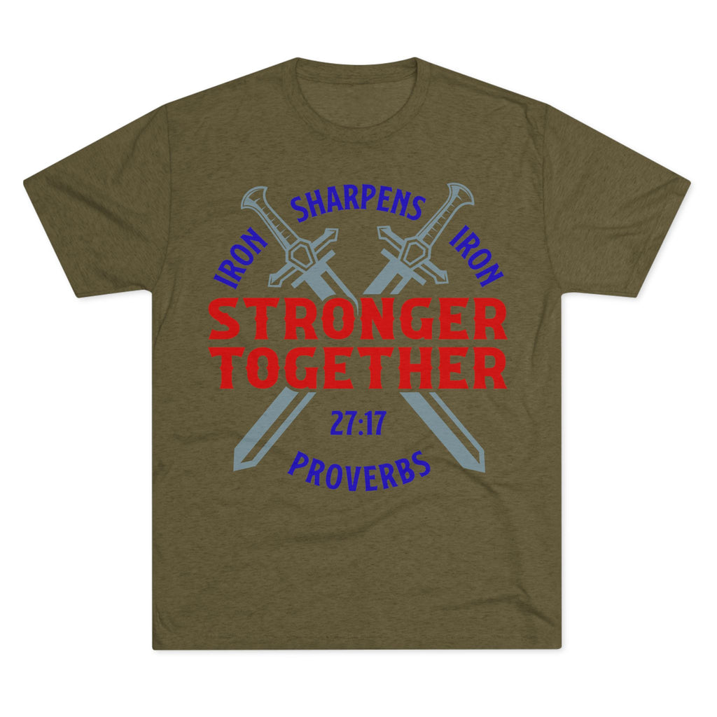 Unisex Tee - Iron Sharpens Iron Inspirational Quote Shirt