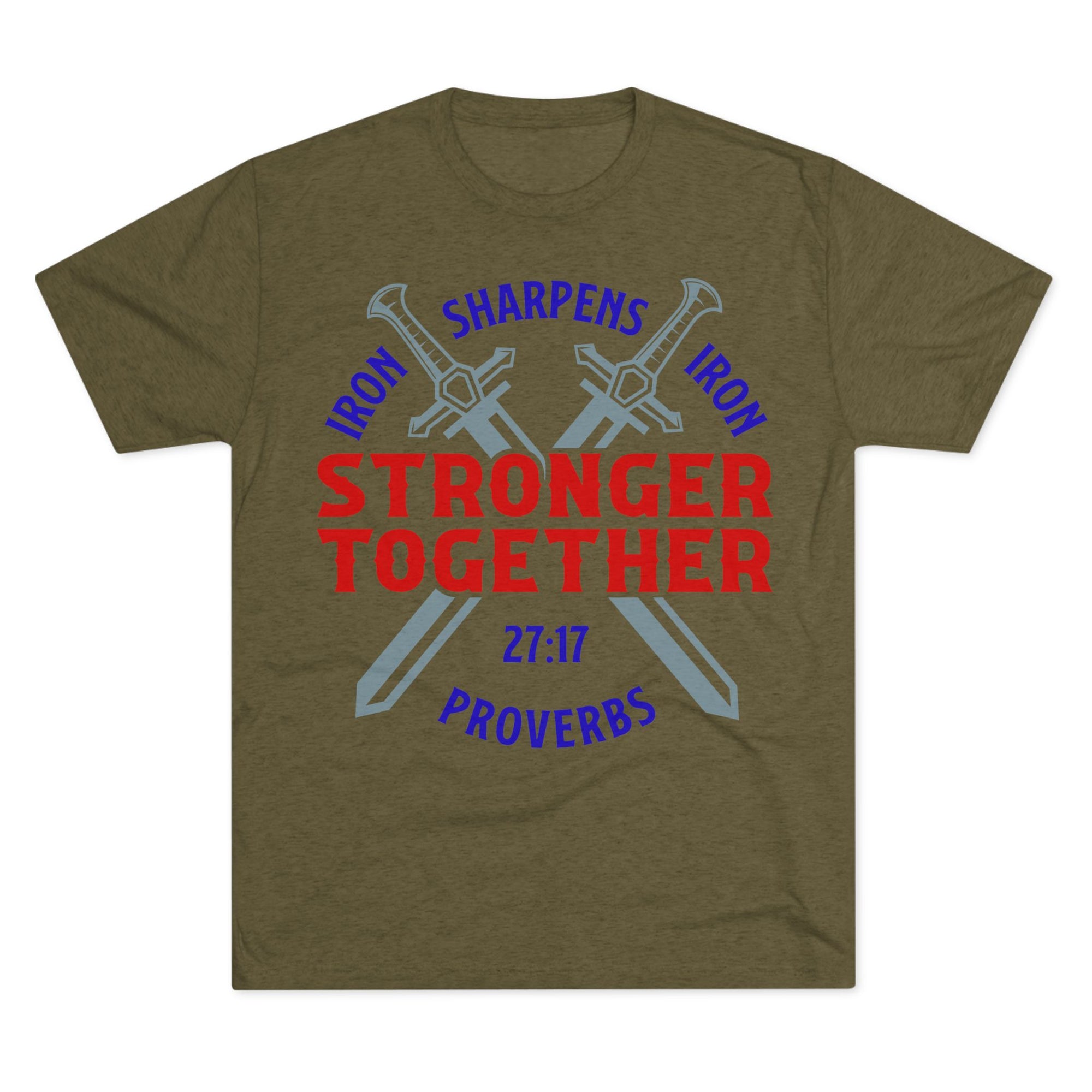 Unisex Tee - Iron Sharpens Iron Inspirational Quote Shirt