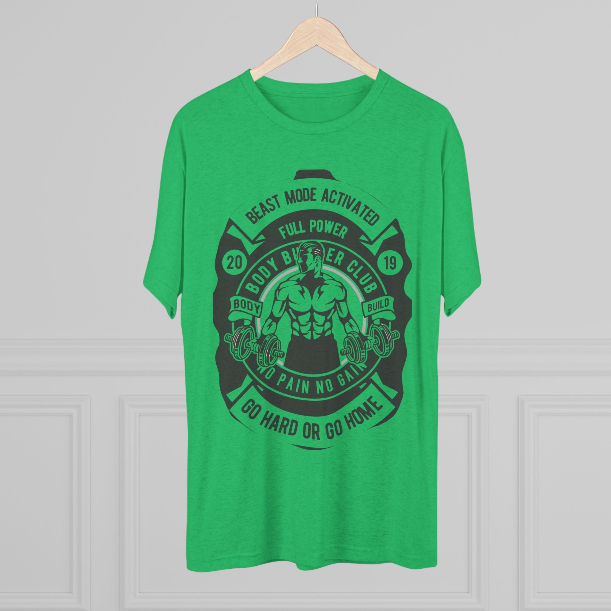 Beast Mode Activated Crew Tee | Gym Shirt, Fitness Apparel, Body Builder Gift, Workout Top, No Pain No Gain Tee