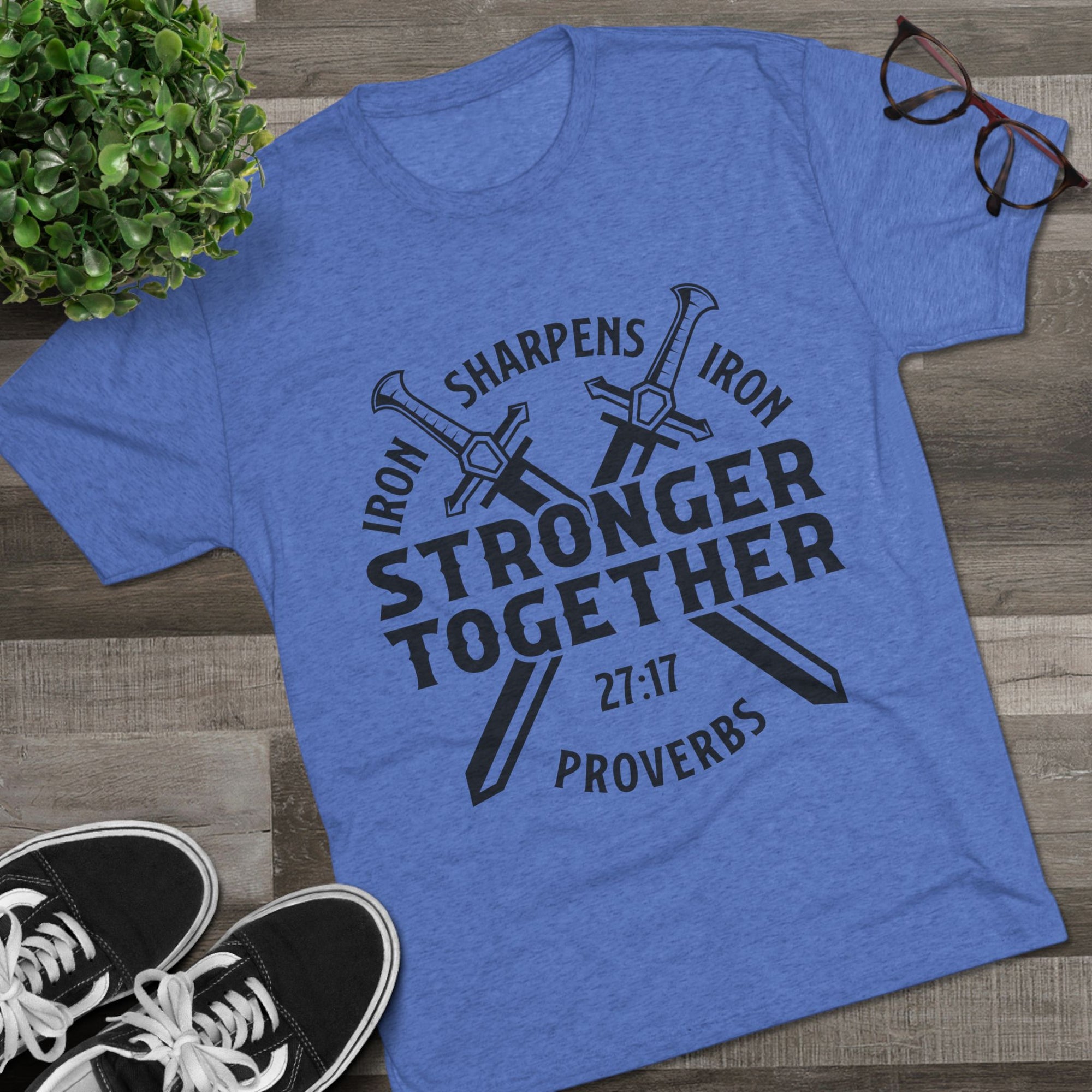 Unisex Tee - Iron Sharpens Iron Inspirational Quote Shirt