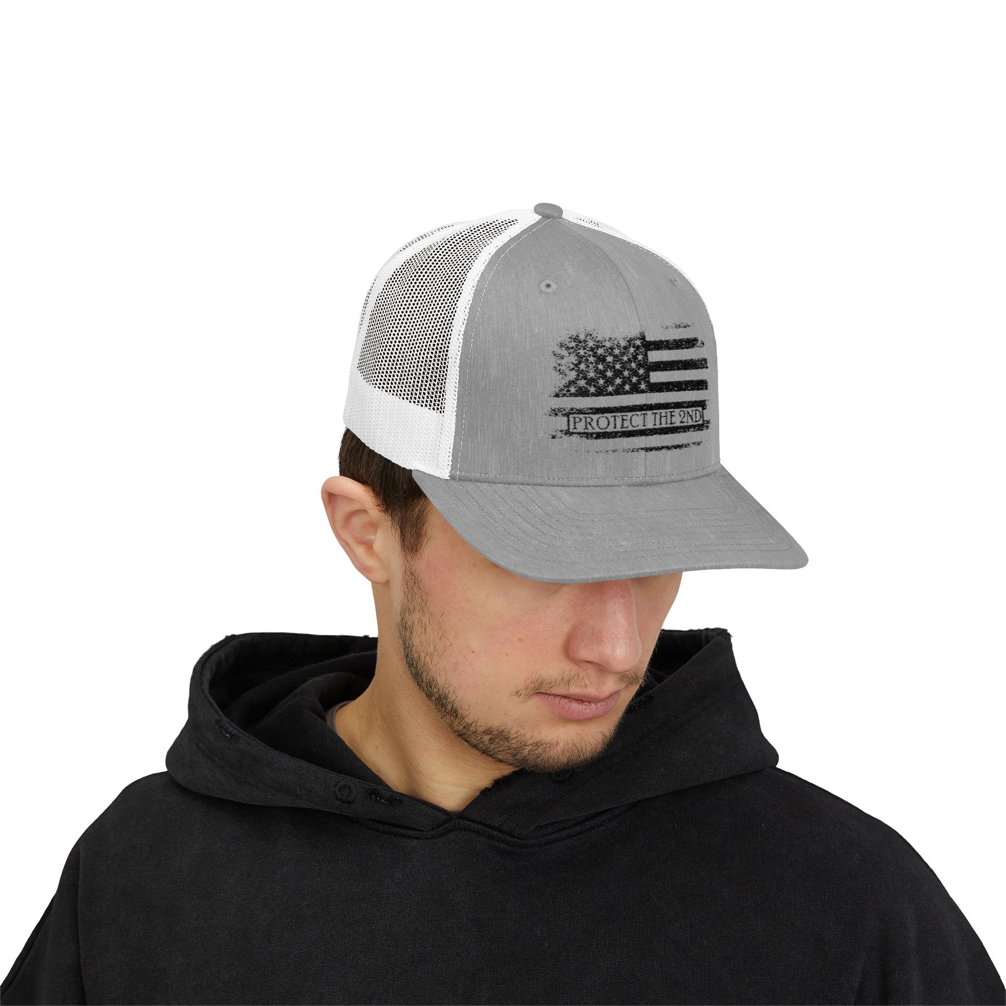 Snapback Cap American Flag Protect the 2nd
