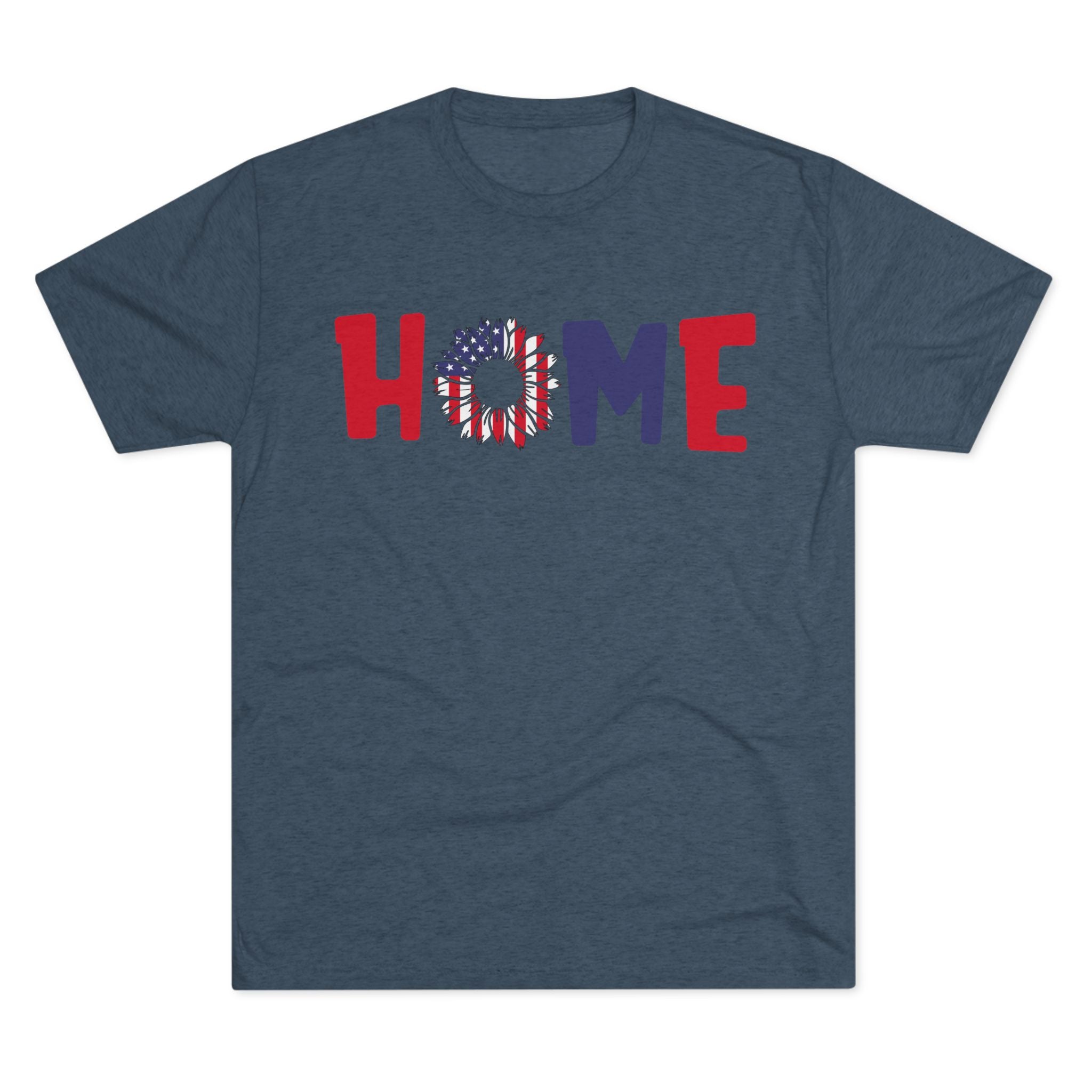 Graphic Tee Home in Red White and Blue Unisex Shirt
