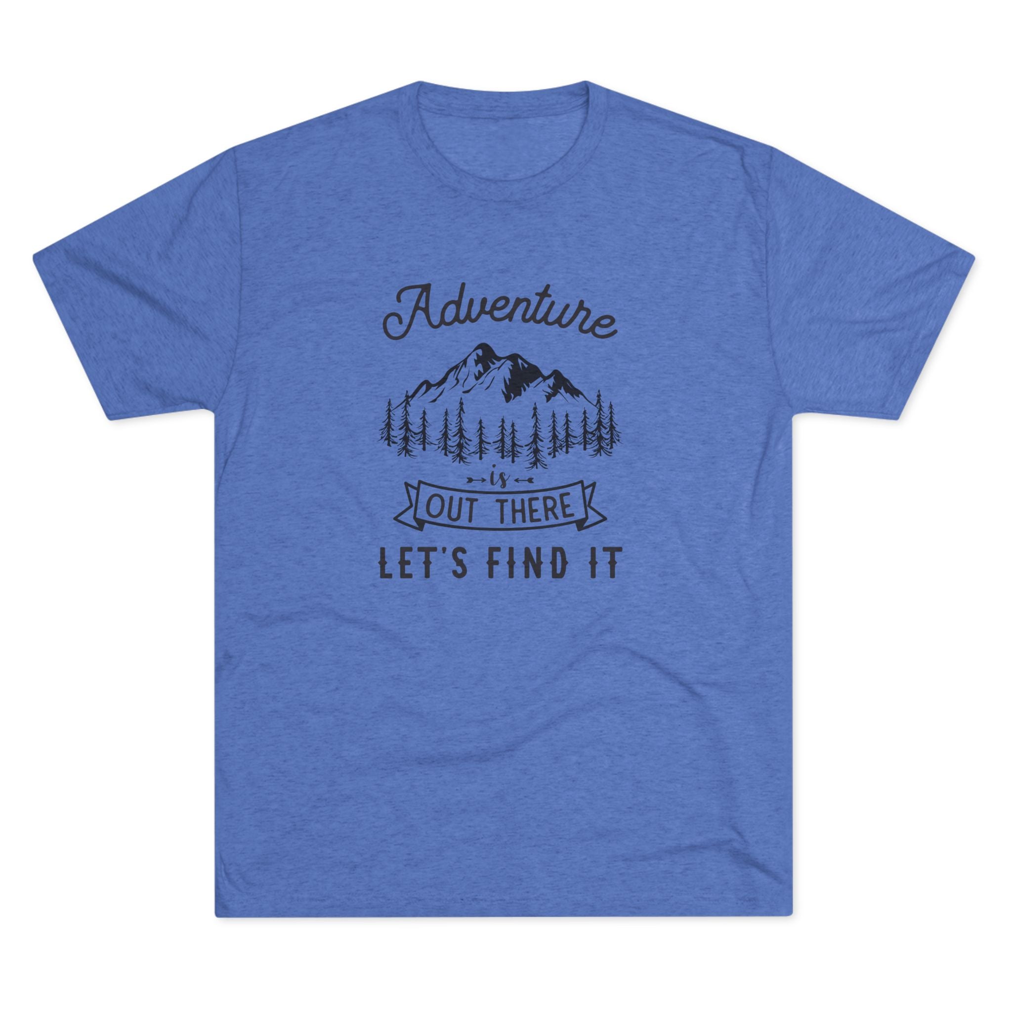 Camping Adventure Tri-Blend Tee - Out There Let's Find It