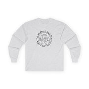 Adventure Awaits Unisex Long Sleeve Tee, Perfect for Outdoor Lovers, Travel Enthusiasts, Gifts, Hiking, Adventure Apparel