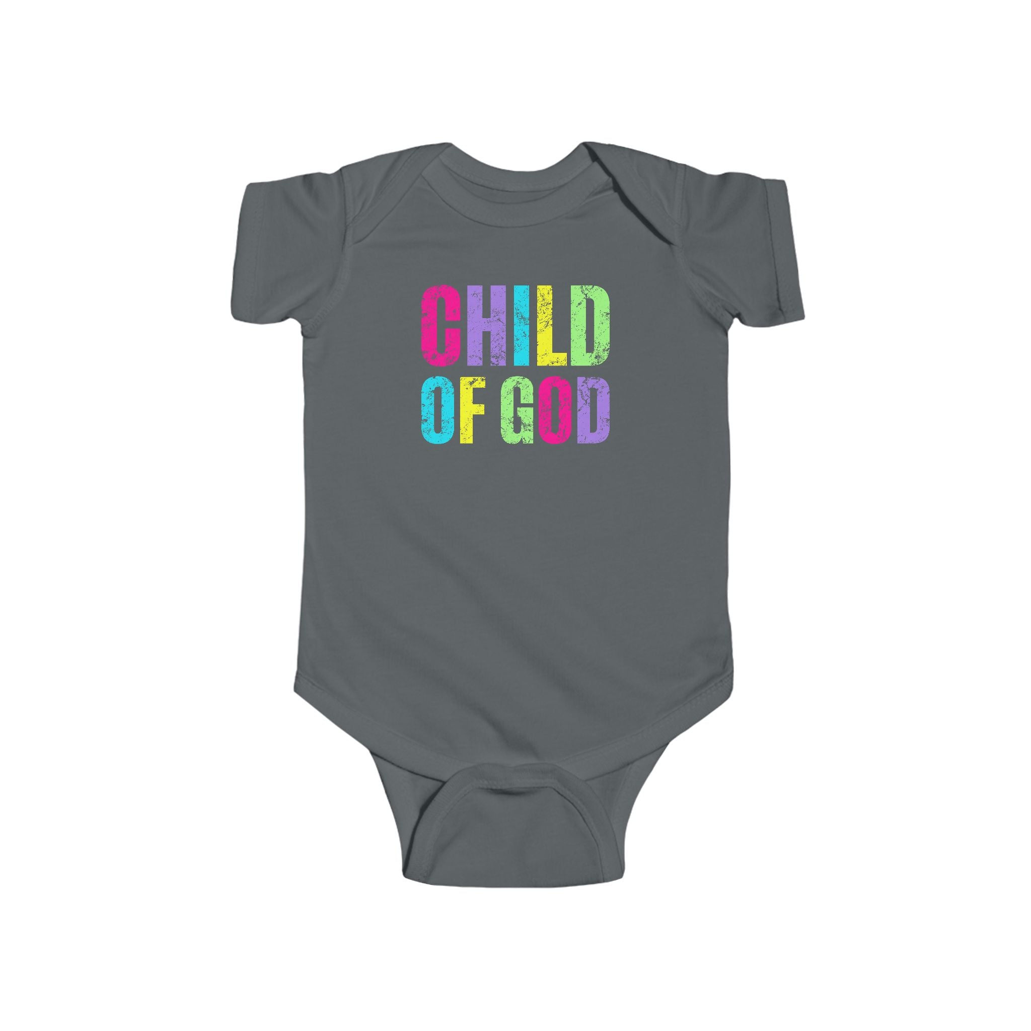 Colorful 'Child of God' Infant Bodysuit - Baby Shower Gift, Cute Baby Outfit, Faith-Based Apparel, Newborn Clothes, Religious Babywear