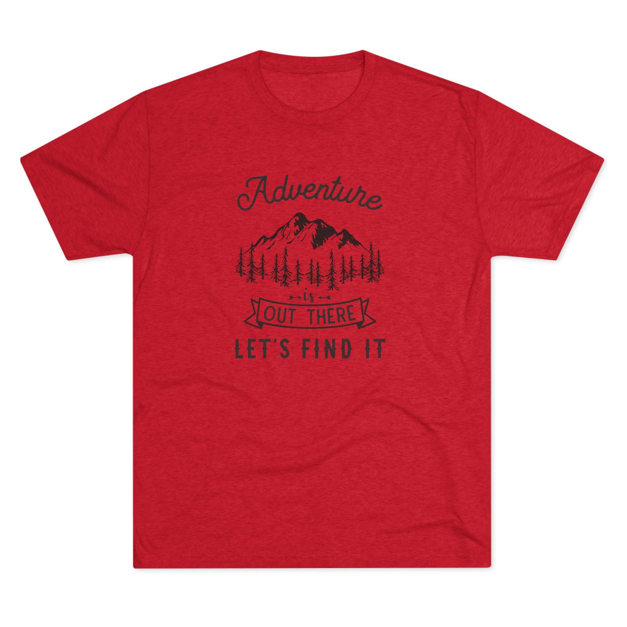 Camping Adventure Tri-Blend Tee - Out There Let's Find It