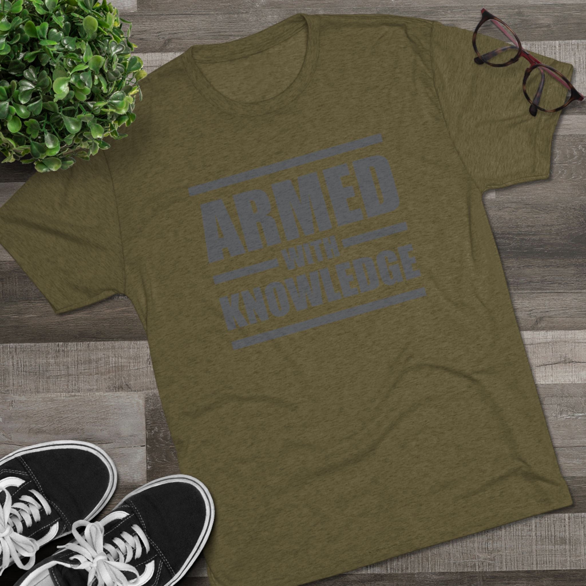 Knowledge Seeker Tri-Blend Tee - Armed with Knowledge