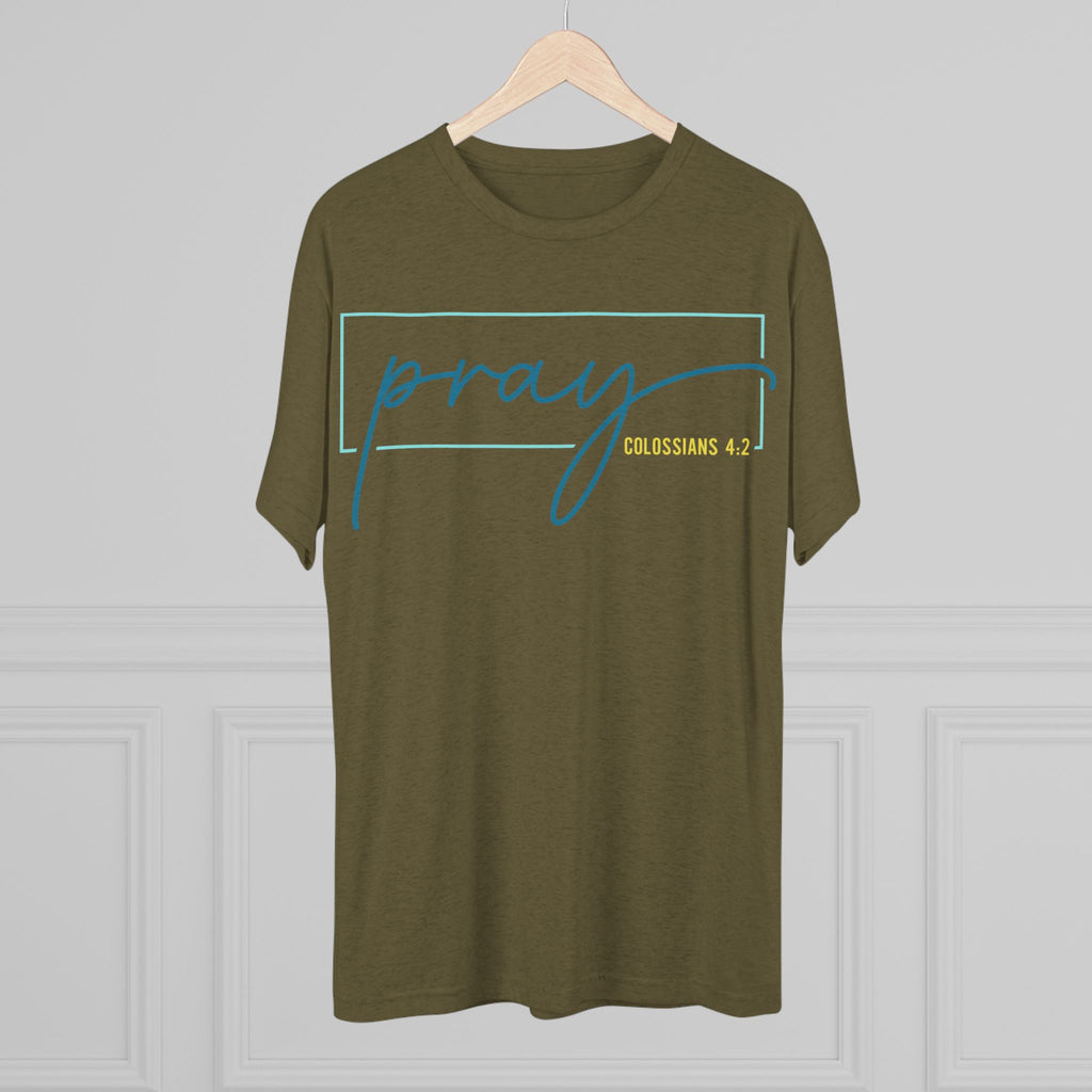 Inspirational Christian Tee - Pray Colossians 4:2, Faith T-Shirt, Religious Apparel, Motivational Gift, Unisex Crew Neck