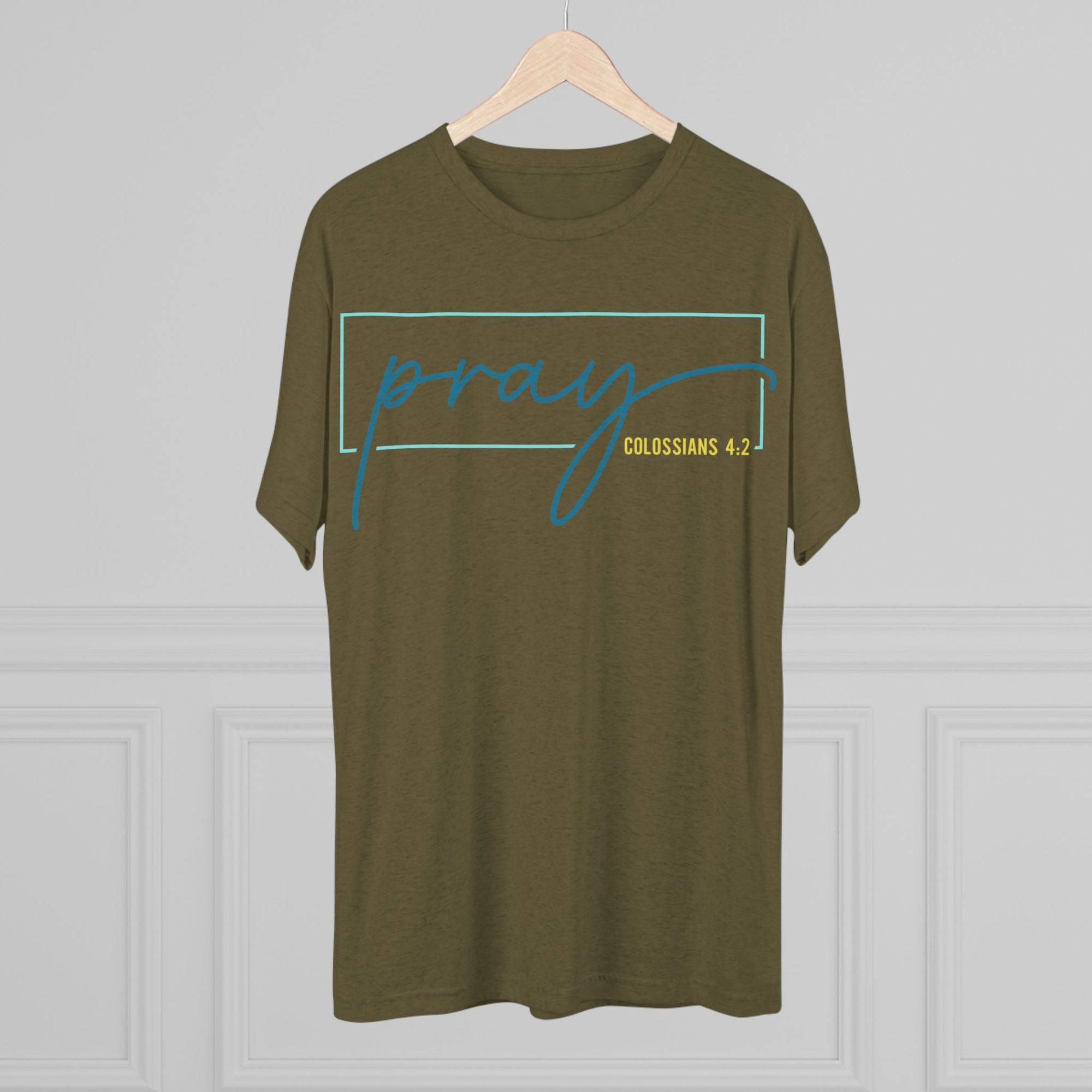 Inspirational Christian Tee - Pray Colossians 4:2, Faith T-Shirt, Religious Apparel, Motivational Gift, Unisex Crew Neck