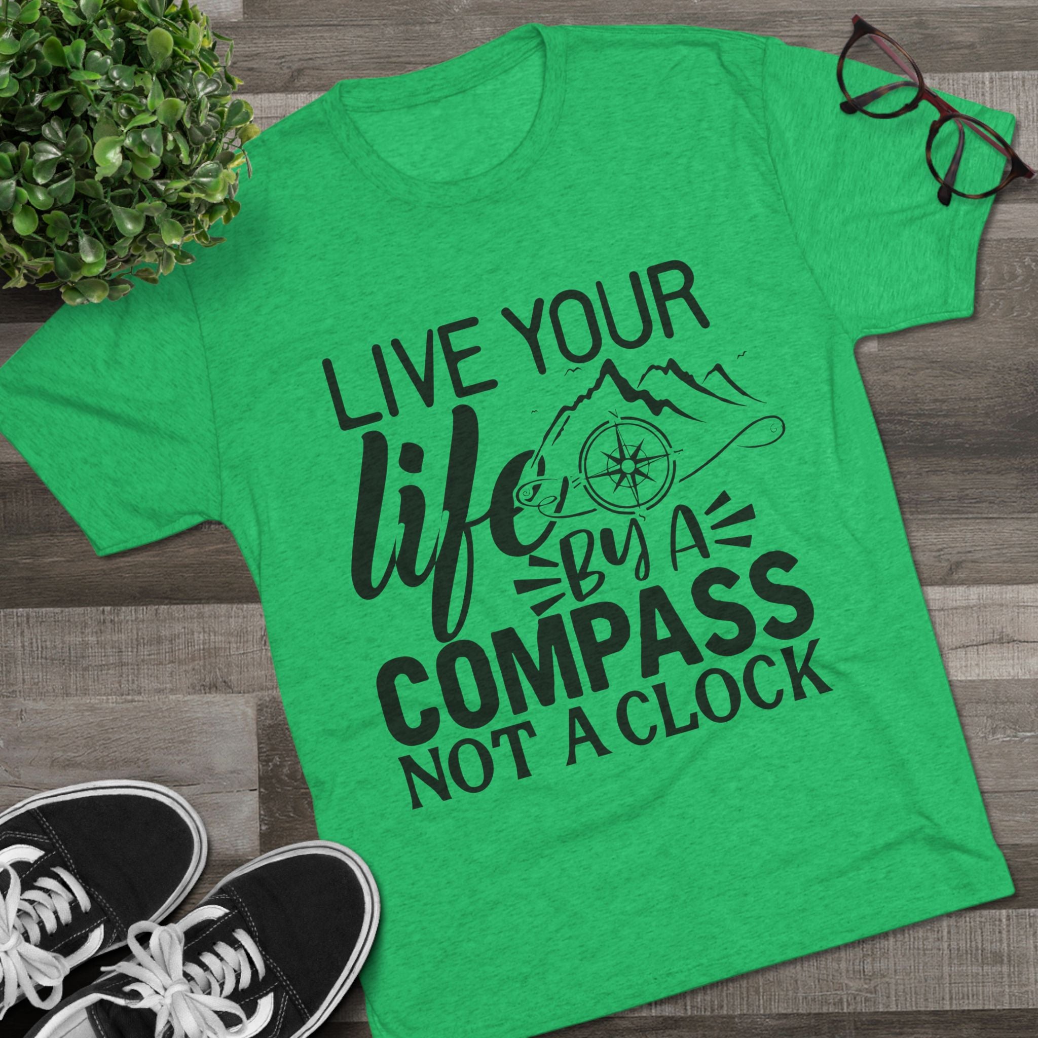 Adventures Await Tri-Blend Tee | Wanderlust Shirt, Travel Gift, Nature Lover Tee, Outdoor Adventure Shirt, Inspirational T-Shirt