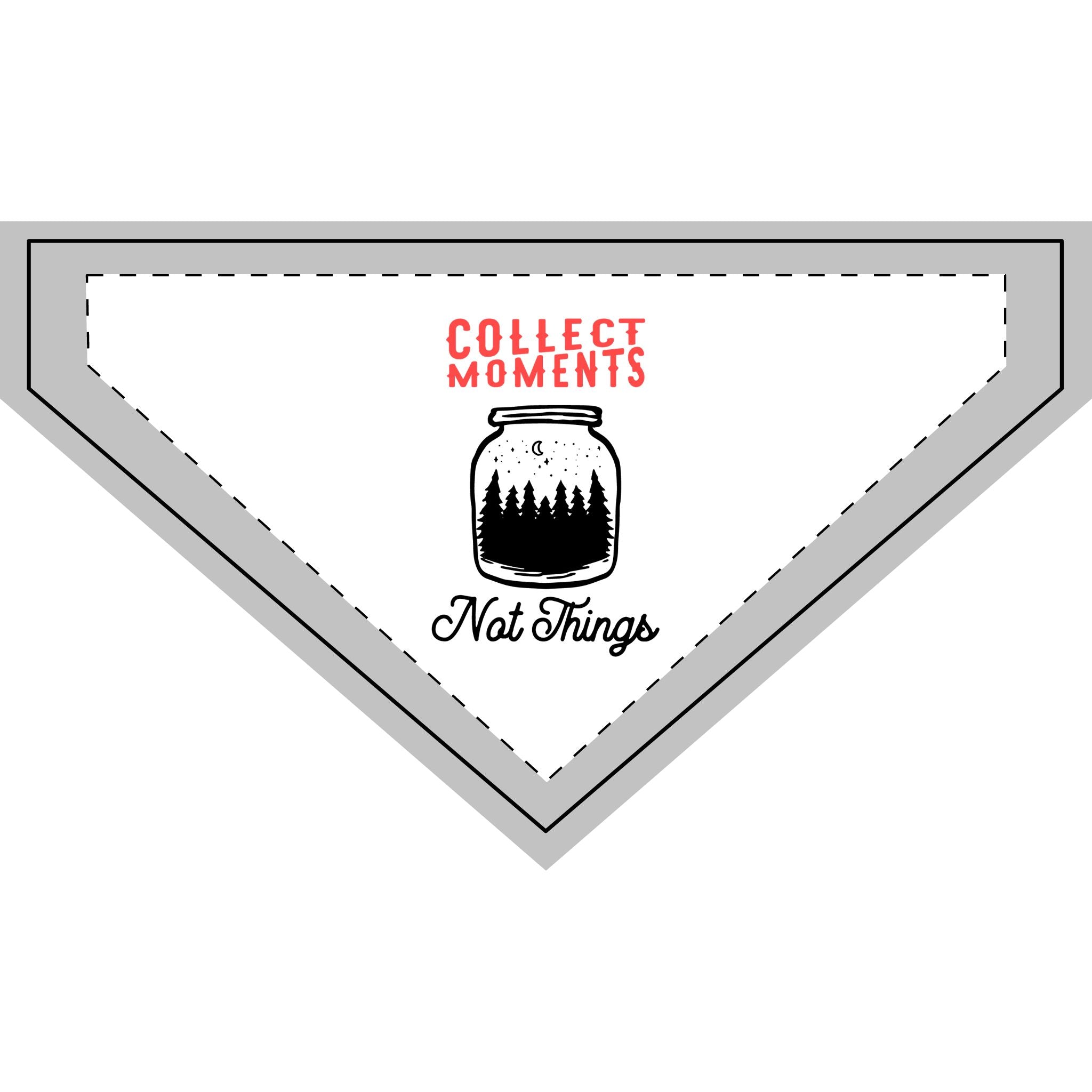 Nature-Inspired Clip-On Pet Bandana | Adventure Pet Accessory, Gift for Dog Lovers, Camping Decor, Collect Moments