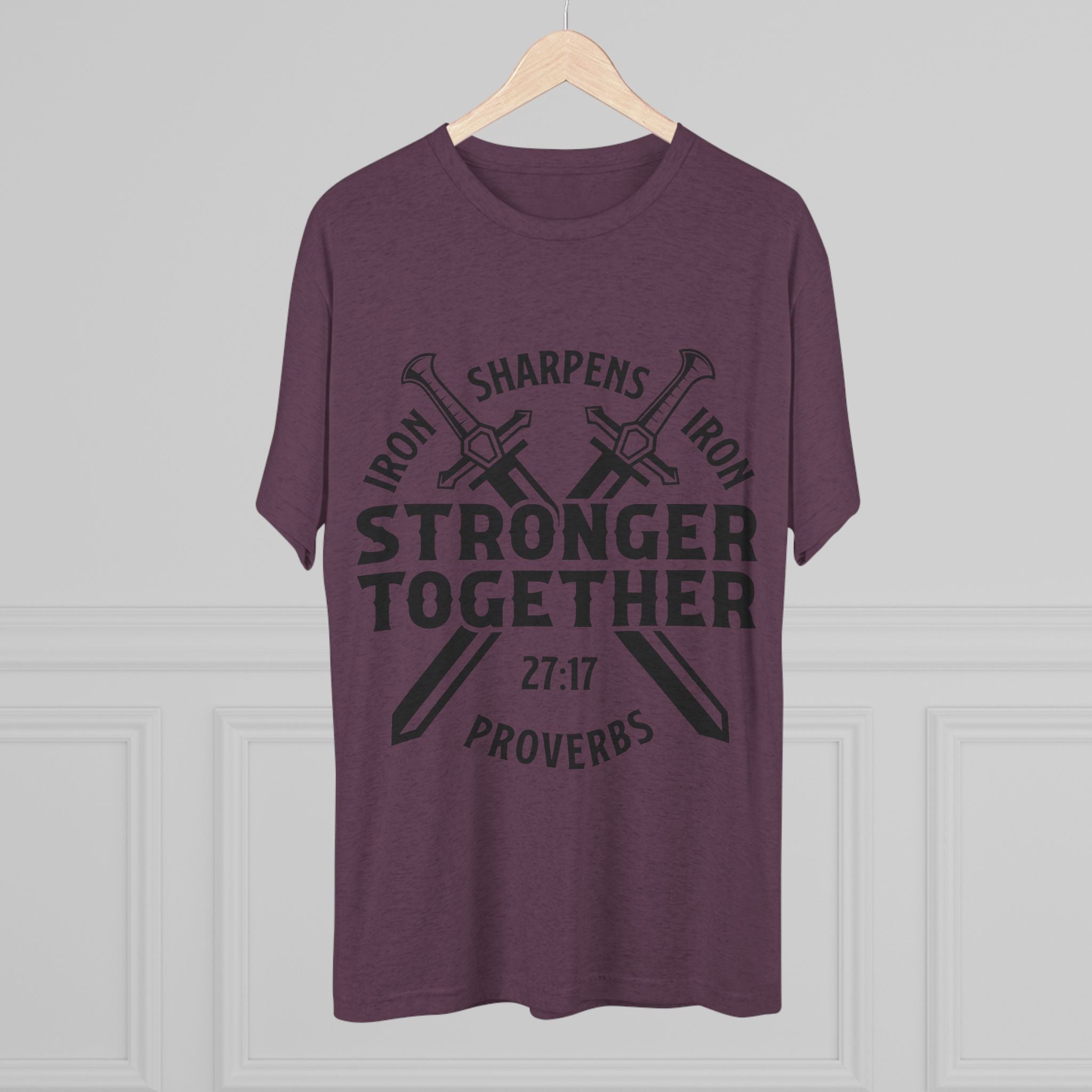 Unisex Tee - Iron Sharpens Iron Inspirational Quote Shirt