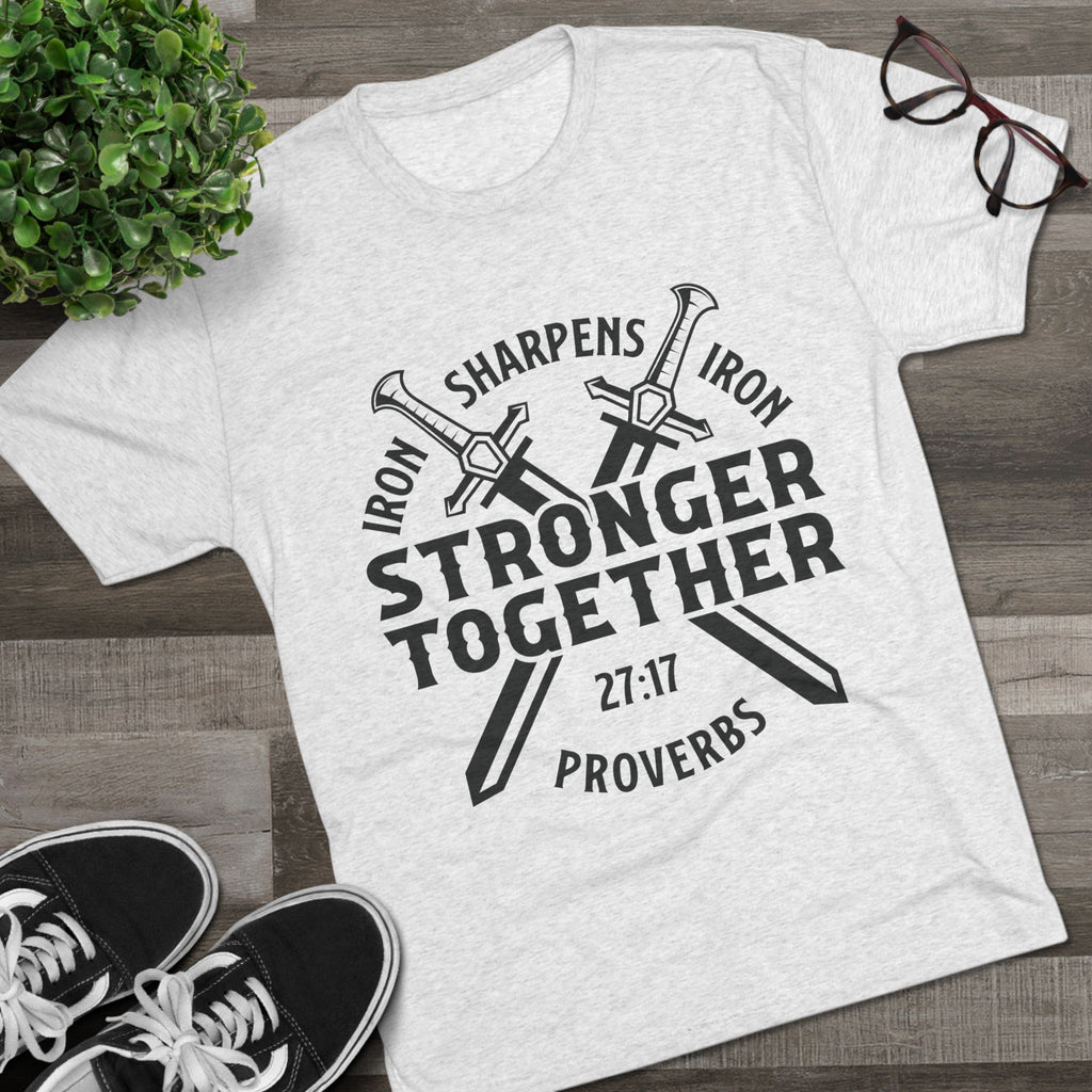 Unisex Tee - Iron Sharpens Iron Inspirational Quote Shirt