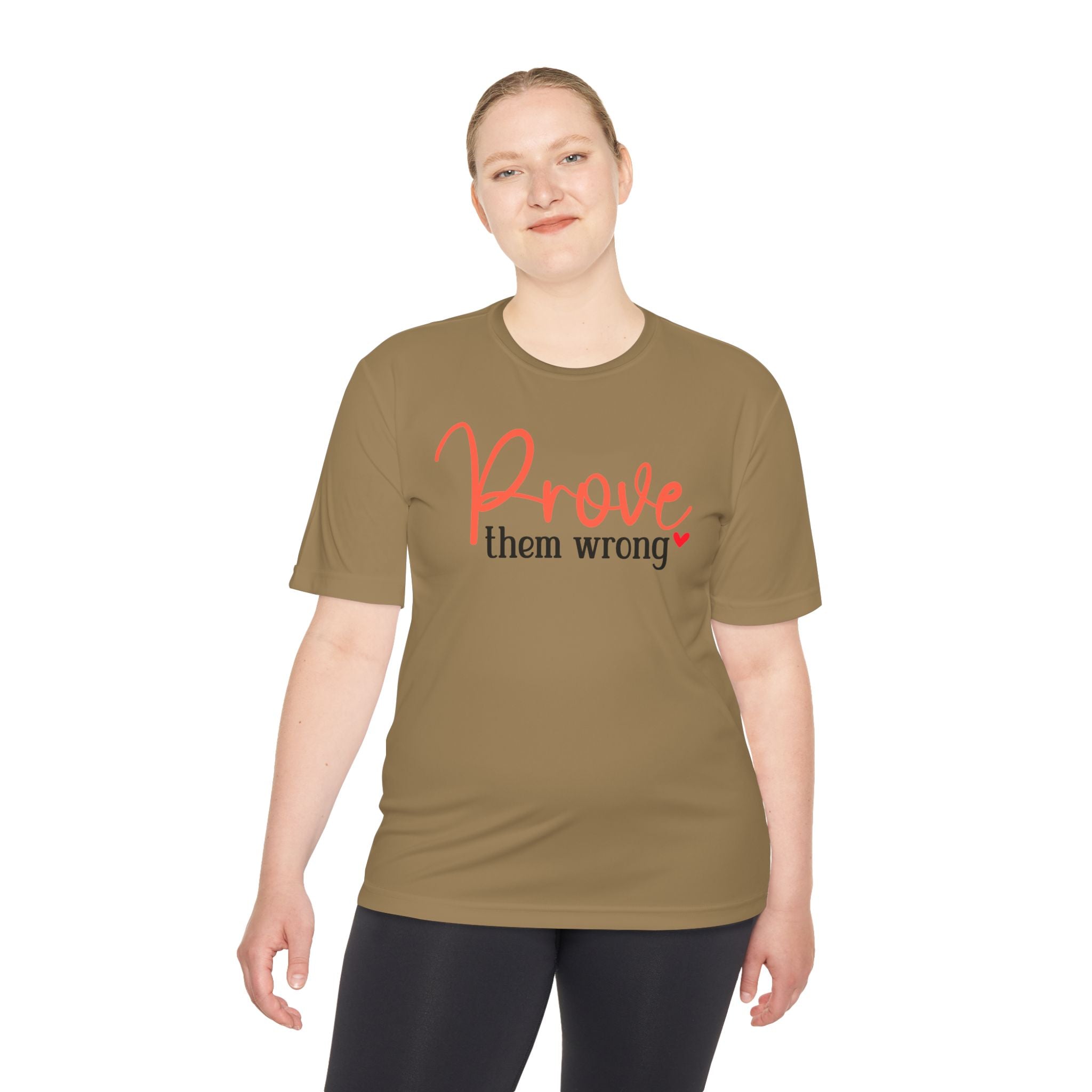 Moisture Wicking Tee - Prove them wrong, Inspirational Workout Shirt, Unisex Gym Top, Motivational Exercise T-Shirt, Fitness Apparel