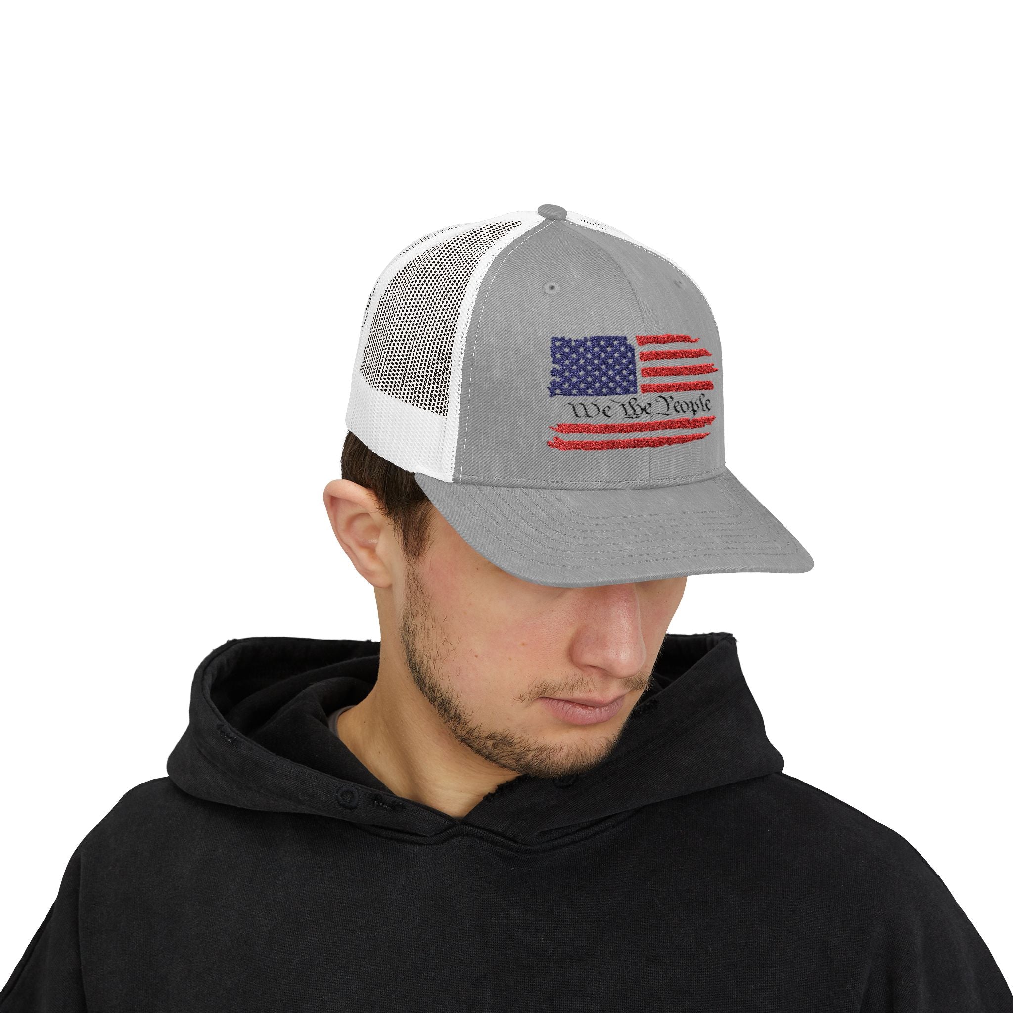Trucker Cap We the People American Flag Snapback
