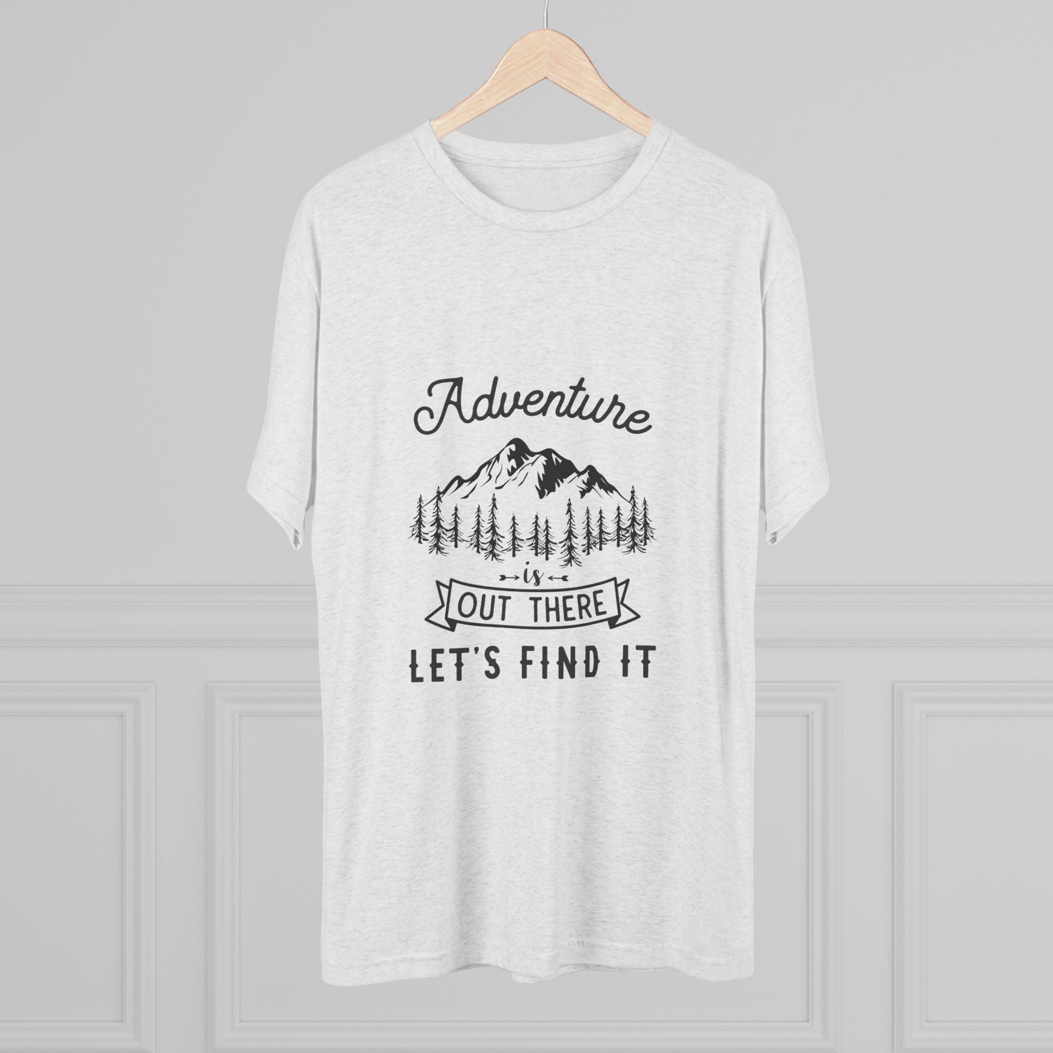 Camping Adventure Tri-Blend Tee - Out There Let's Find It