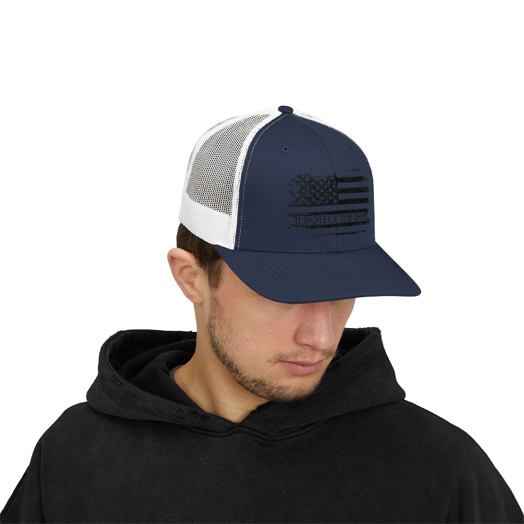Snapback Cap American Flag Protect the 2nd