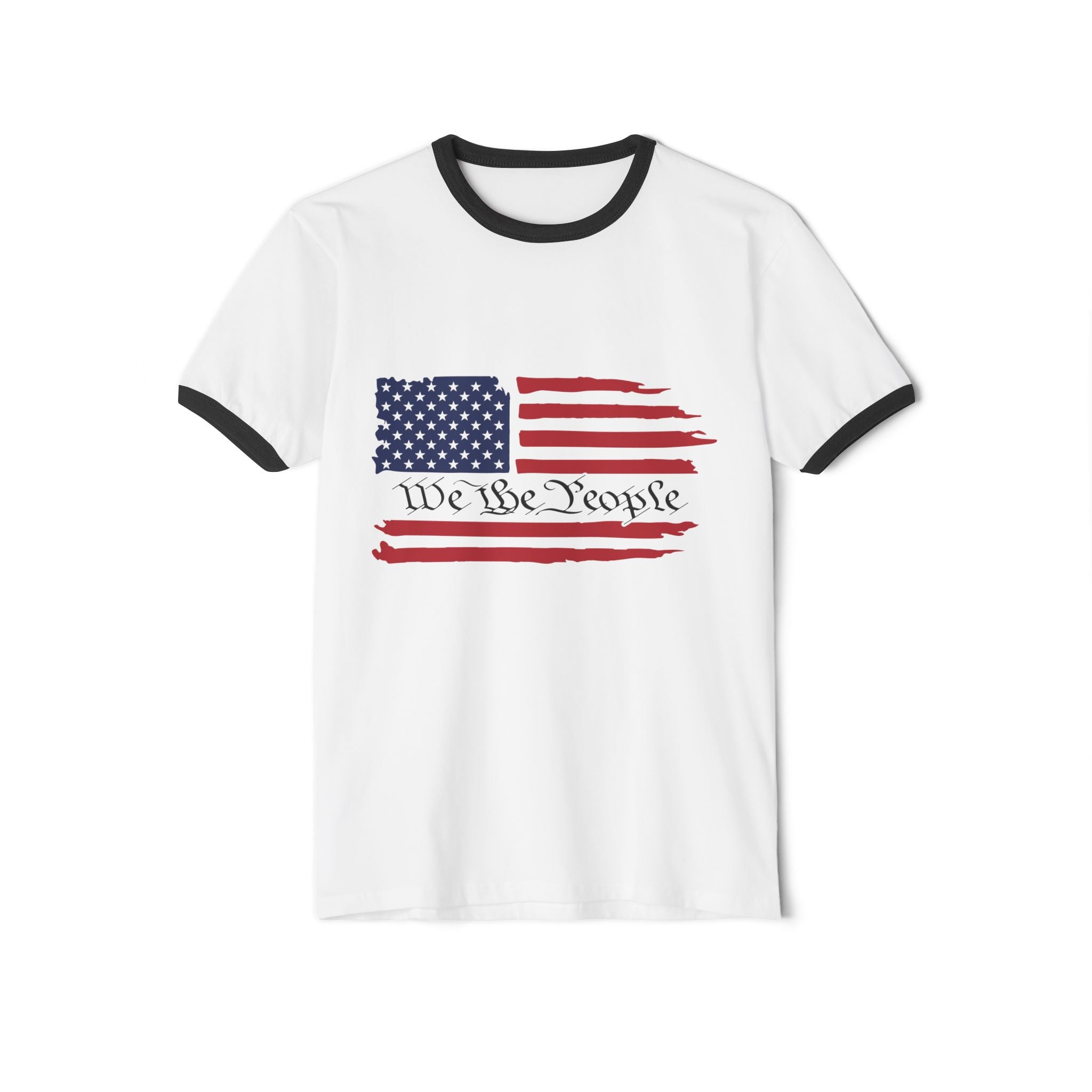 American Flag Ringer T-Shirt