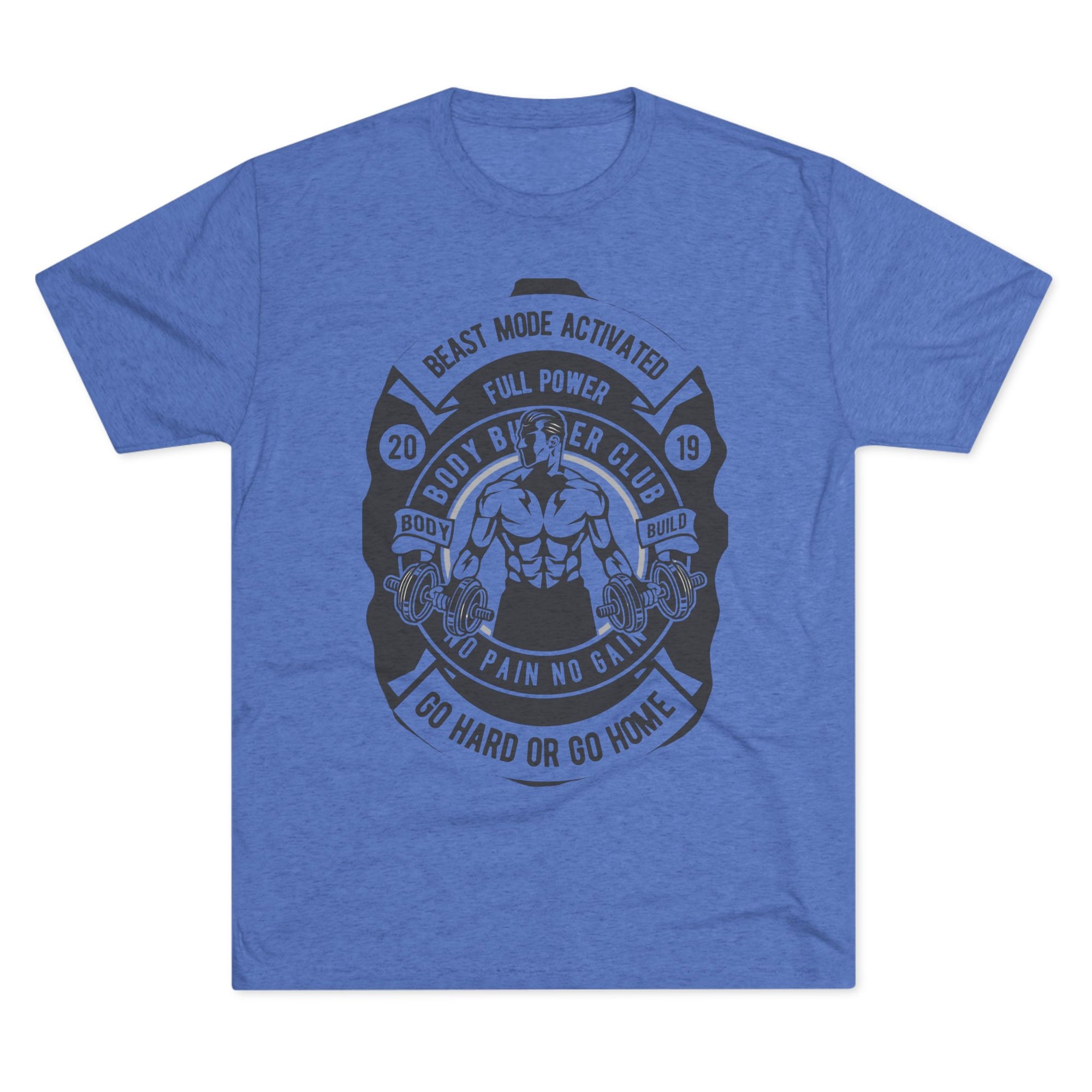 Beast Mode Activated Crew Tee | Gym Shirt, Fitness Apparel, Body Builder Gift, Workout Top, No Pain No Gain Tee