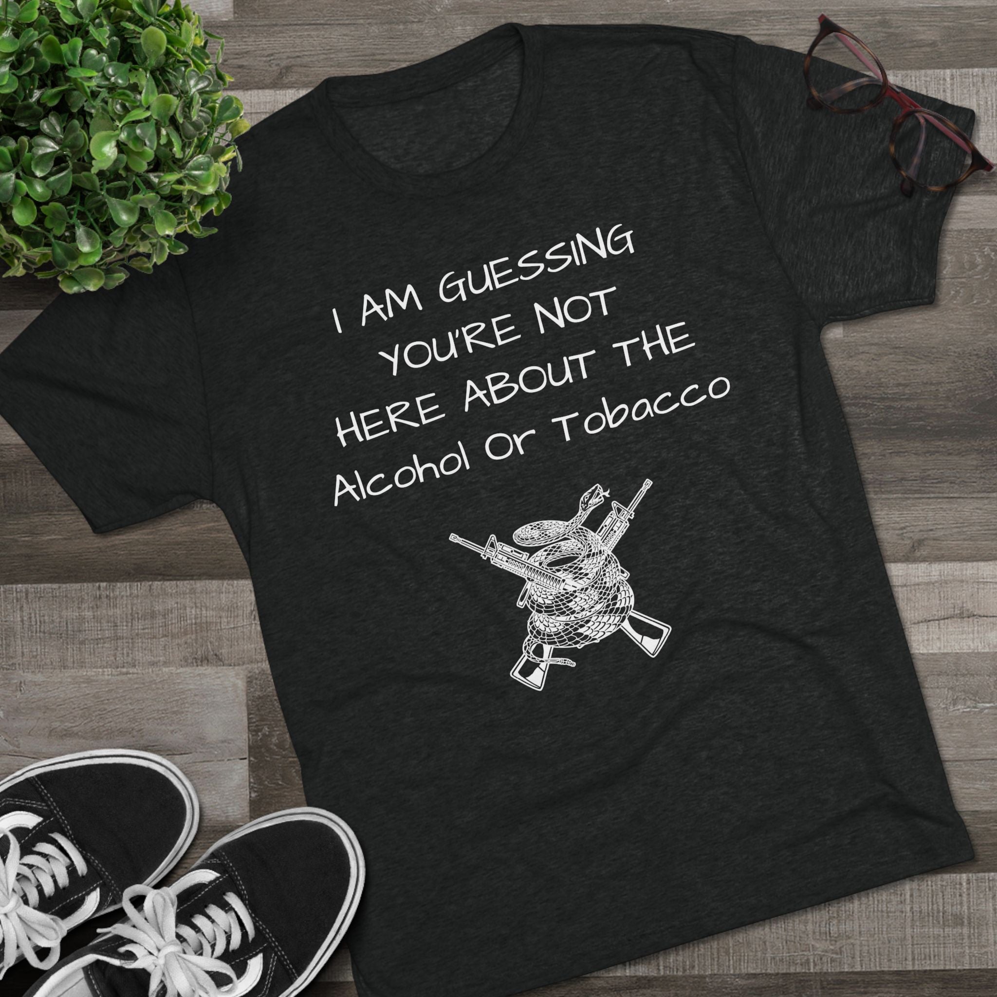 Tri-Blend Crew Tee - Alcohol or Tobacco Design