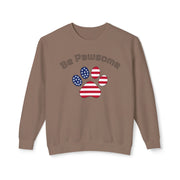 Dog Print Sweatshirt - Be Pawsome Lightweight Crewneck