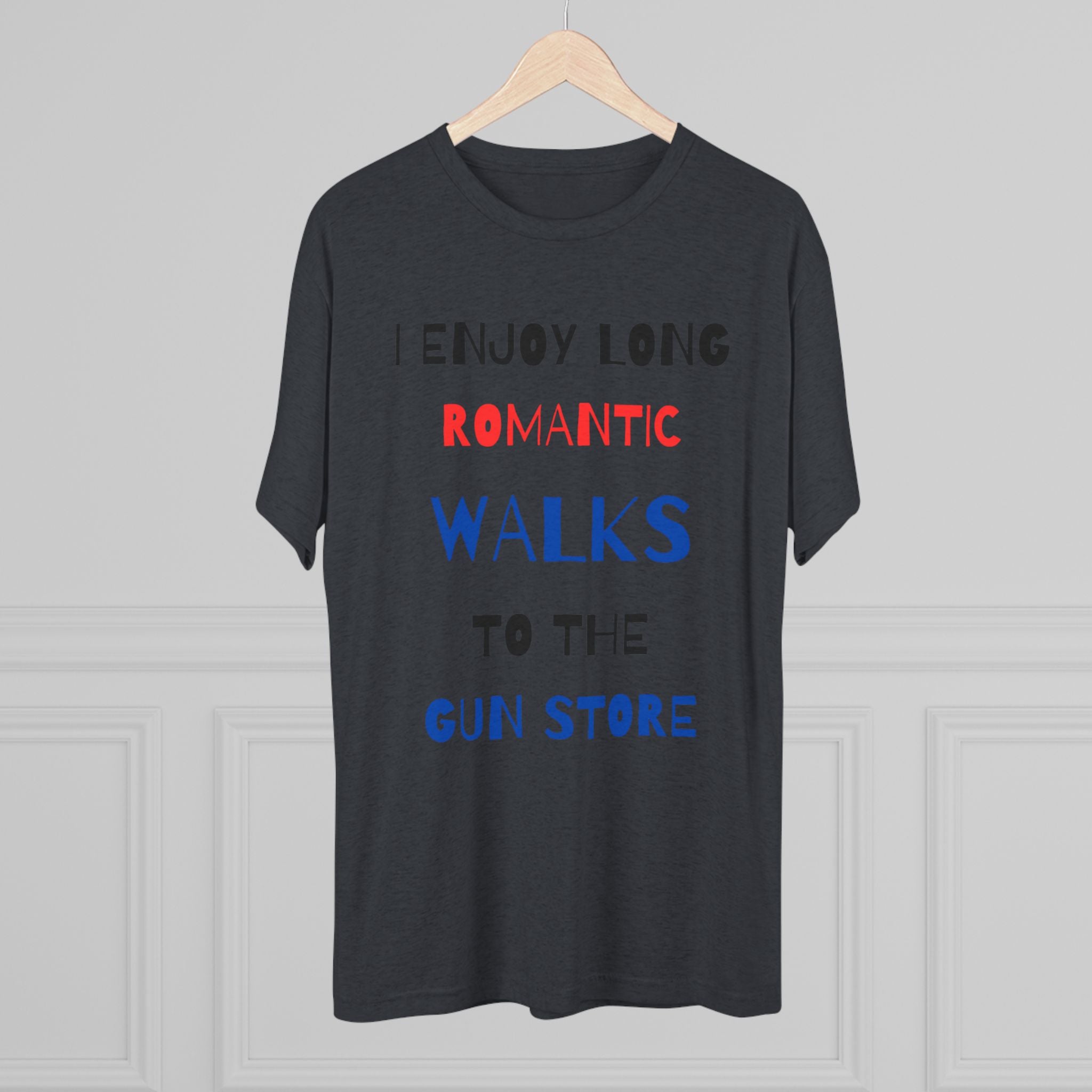 Gun Lover's Tri-Blend Tee - Romantic Walks Design