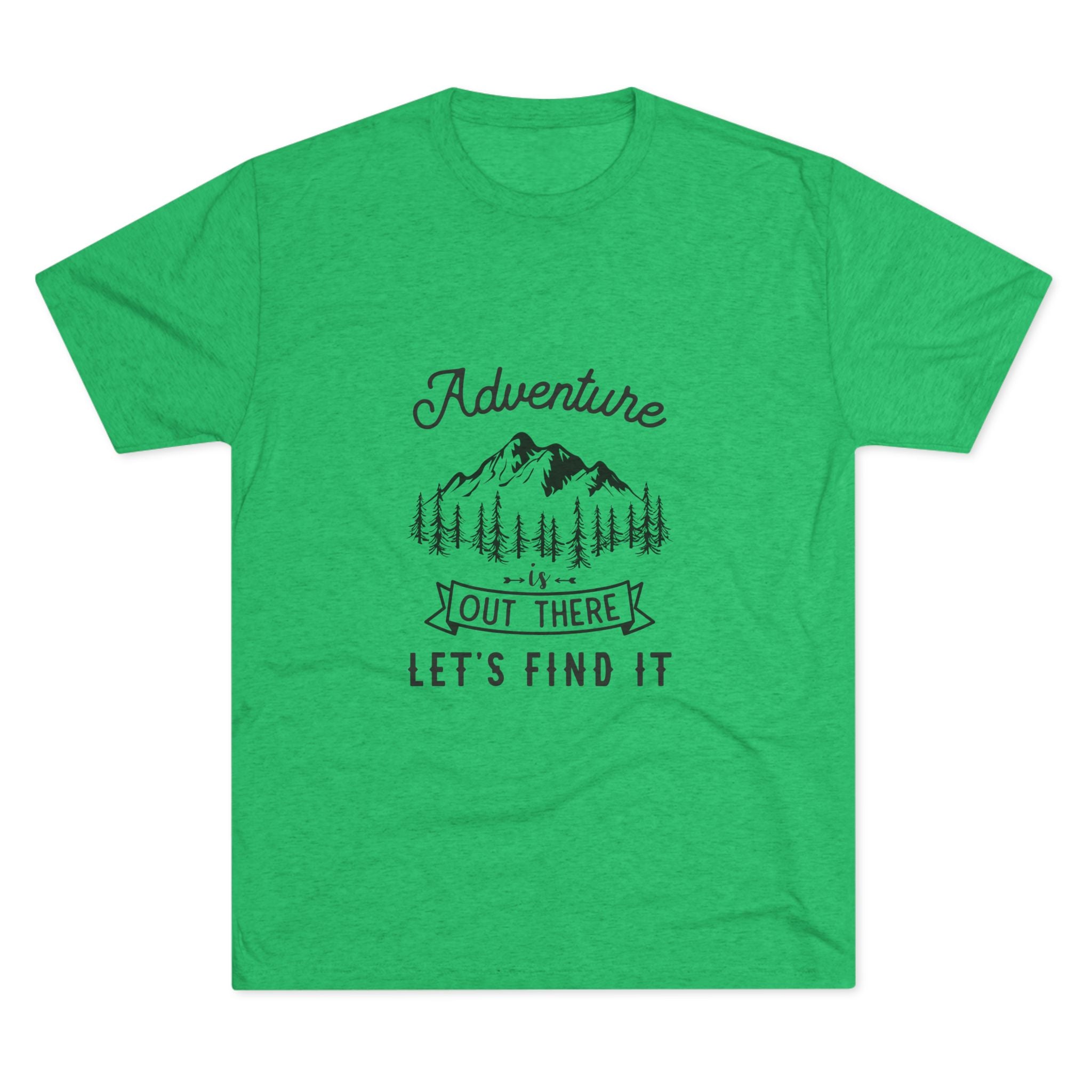Camping Adventure Tri-Blend Tee - Out There Let's Find It