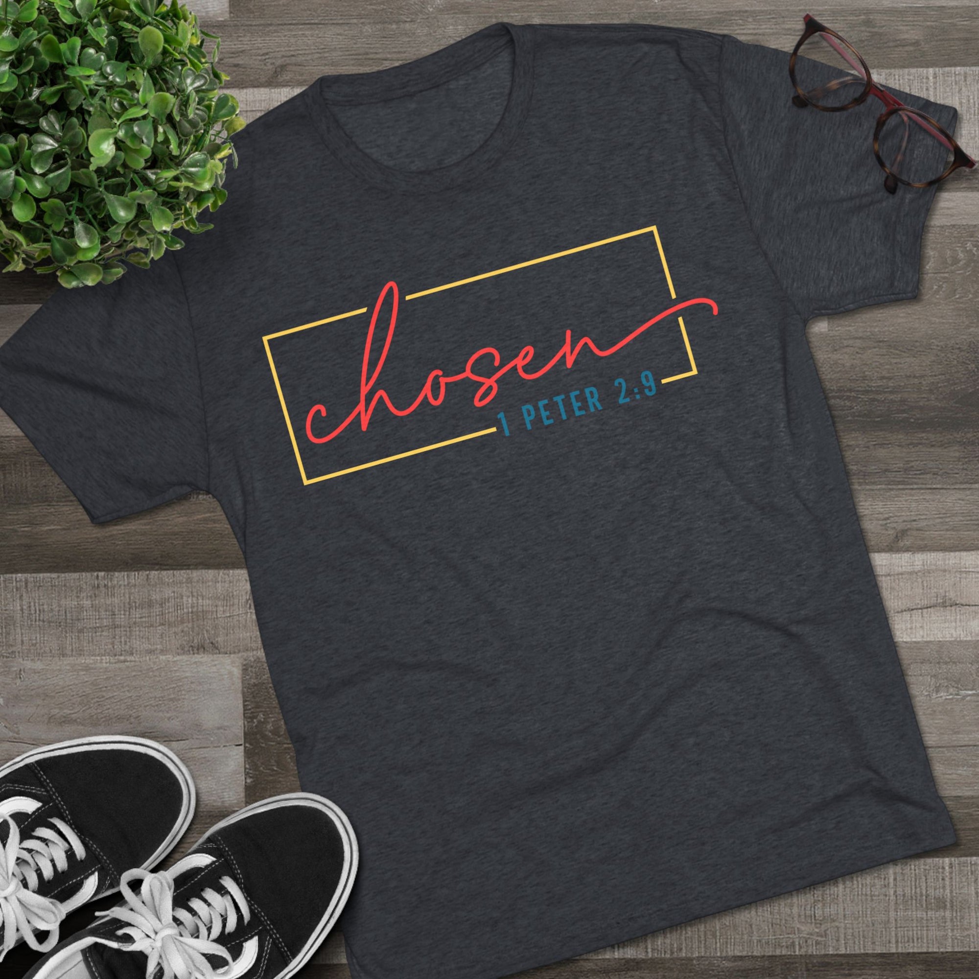 Faith-Inspired Unisex Tee, Chosen Comfort Shirt, Inspirational Crew T-Shirt, Casual Daily Wear, Gift for Believers