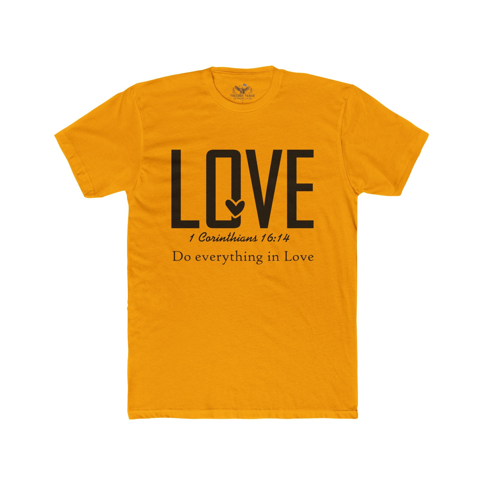 Inspirational Love Quote Crew Tee | Unisex Cotton Shirt, Motivational Gift, Casual Wear, Everyday Comfort, Faith-Based Apparel