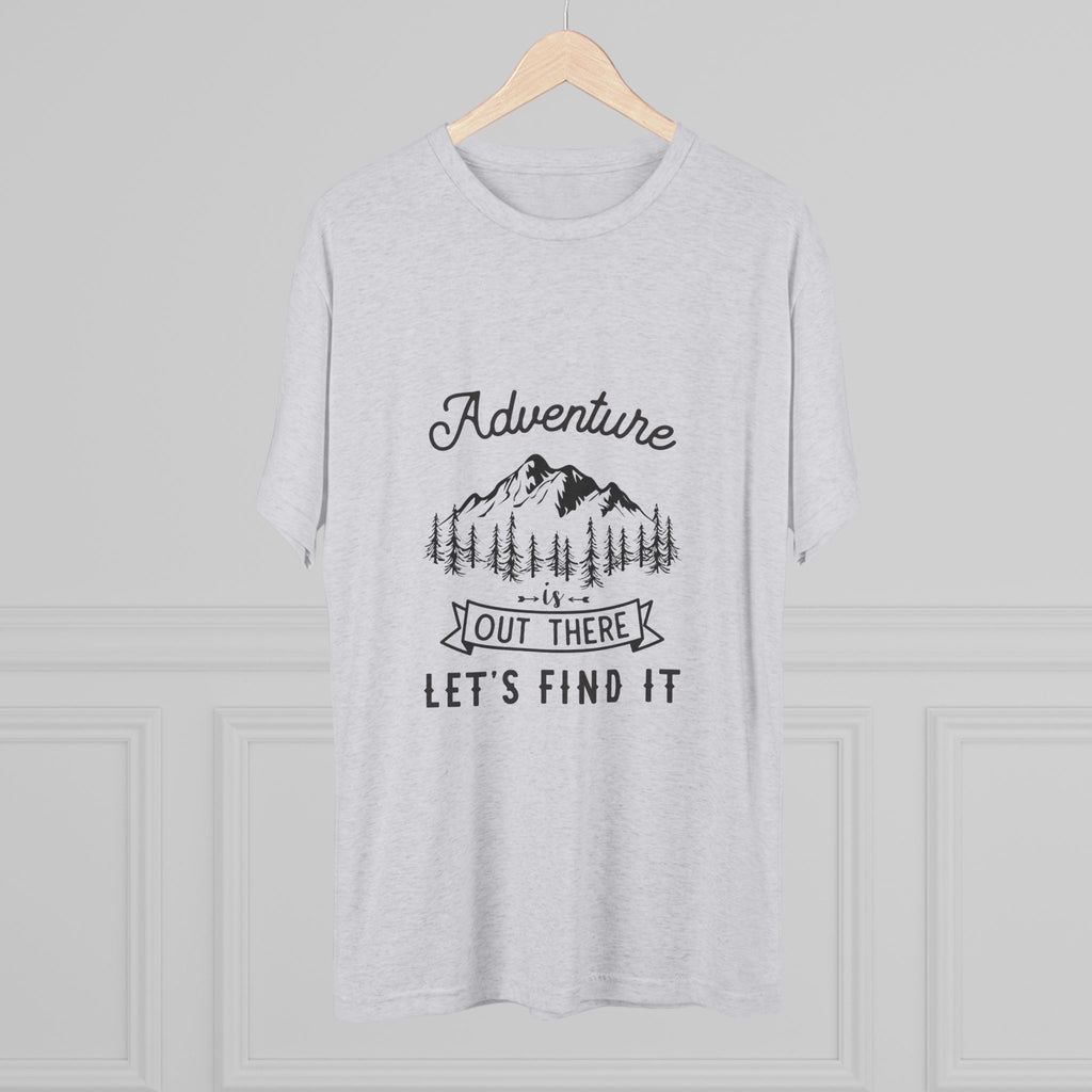 Camping Adventure Tri-Blend Tee - Out There Let's Find It