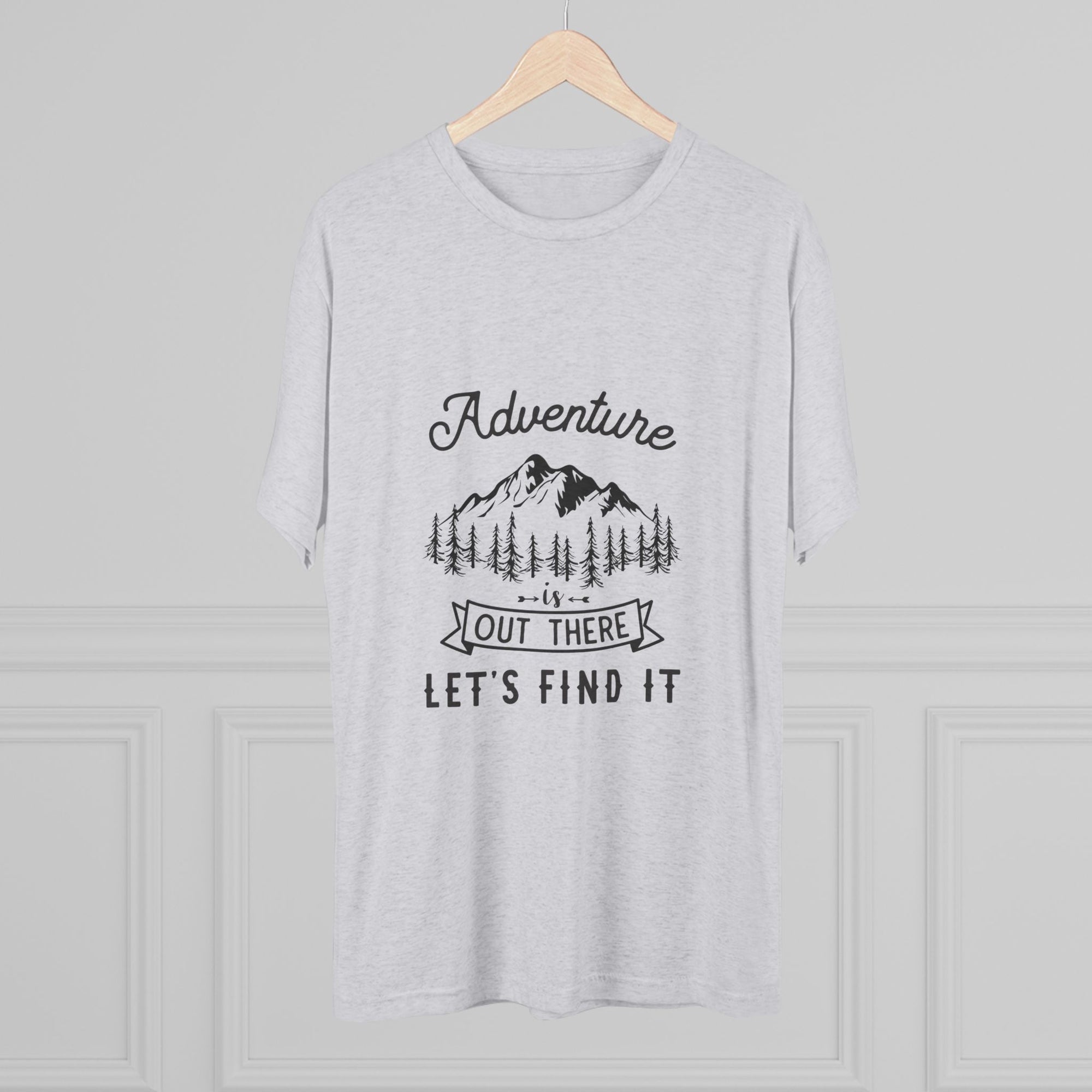 Camping Adventure Tri-Blend Tee - Out There Let's Find It