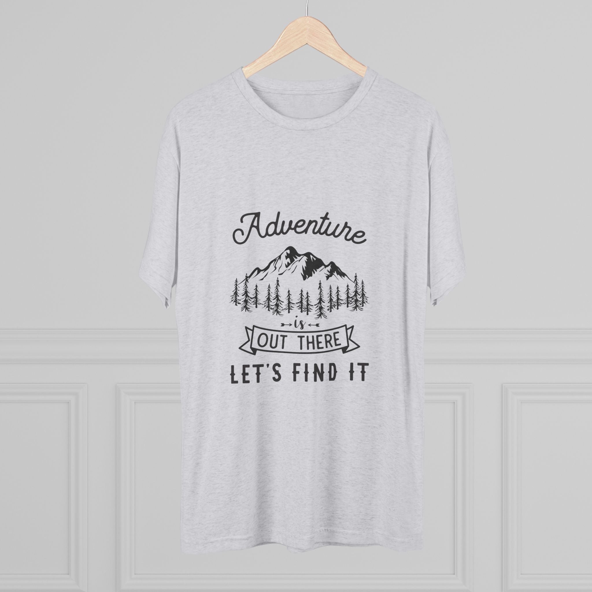 Camping Adventure Tri-Blend Tee - Out There Let's Find It