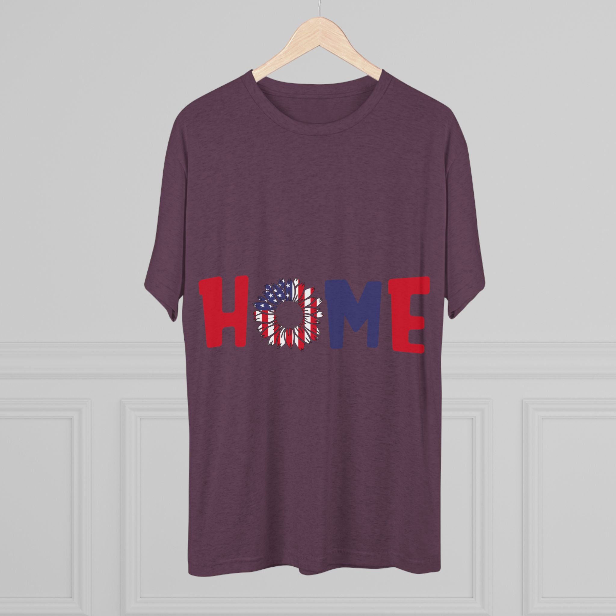 Graphic Tee Home in Red White and Blue Unisex Shirt