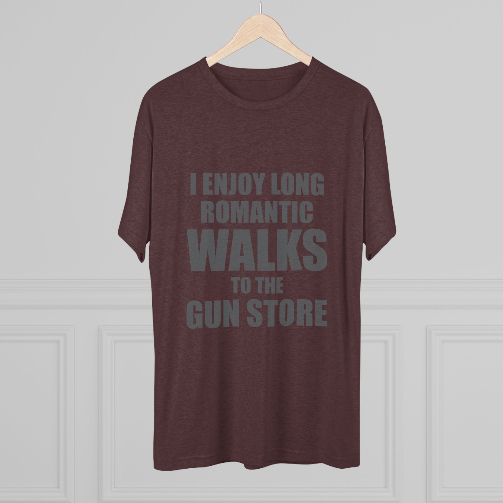 Gun Lover's Tri-Blend Tee - Romantic Walks Design