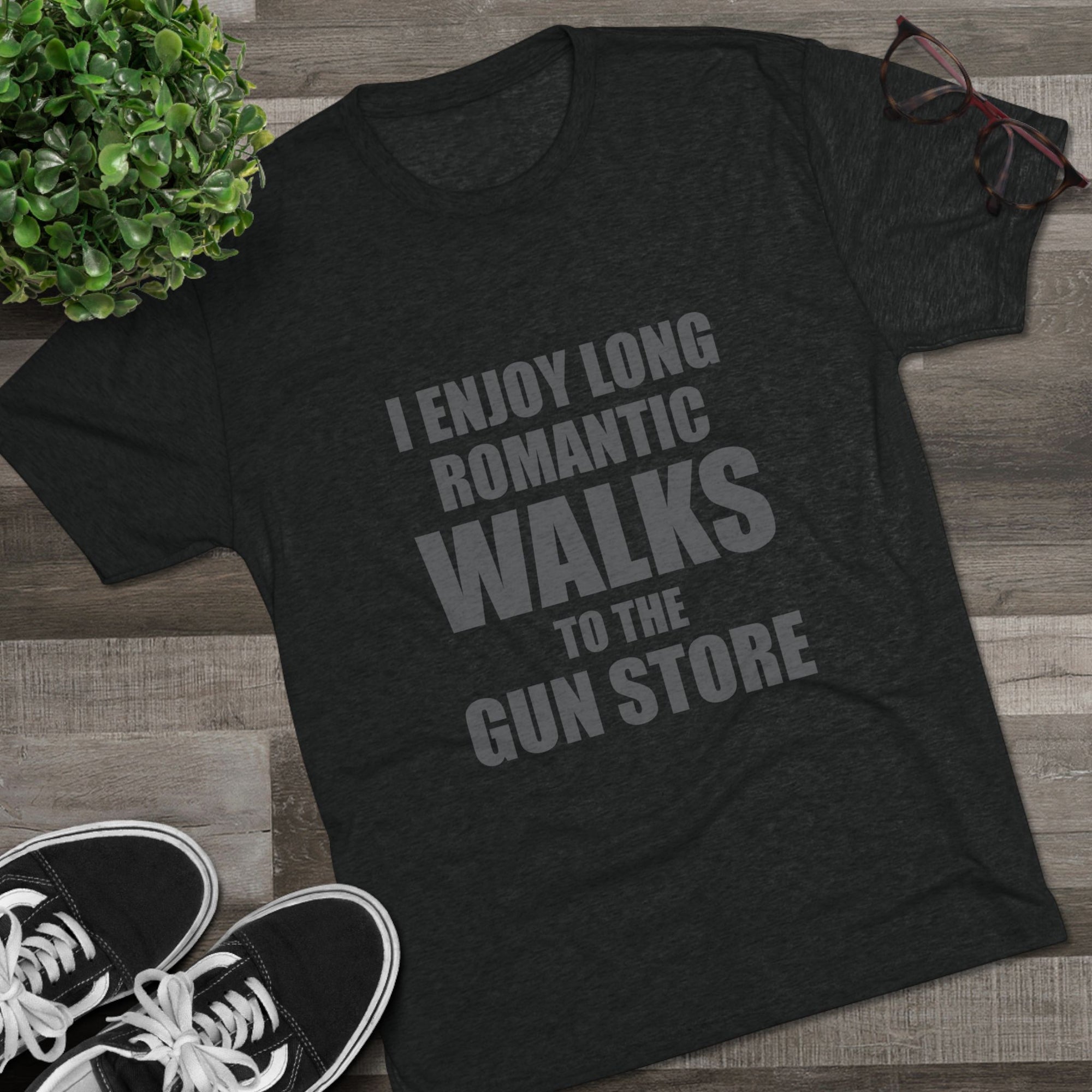 Gun Lover's Tri-Blend Tee - Romantic Walks Design