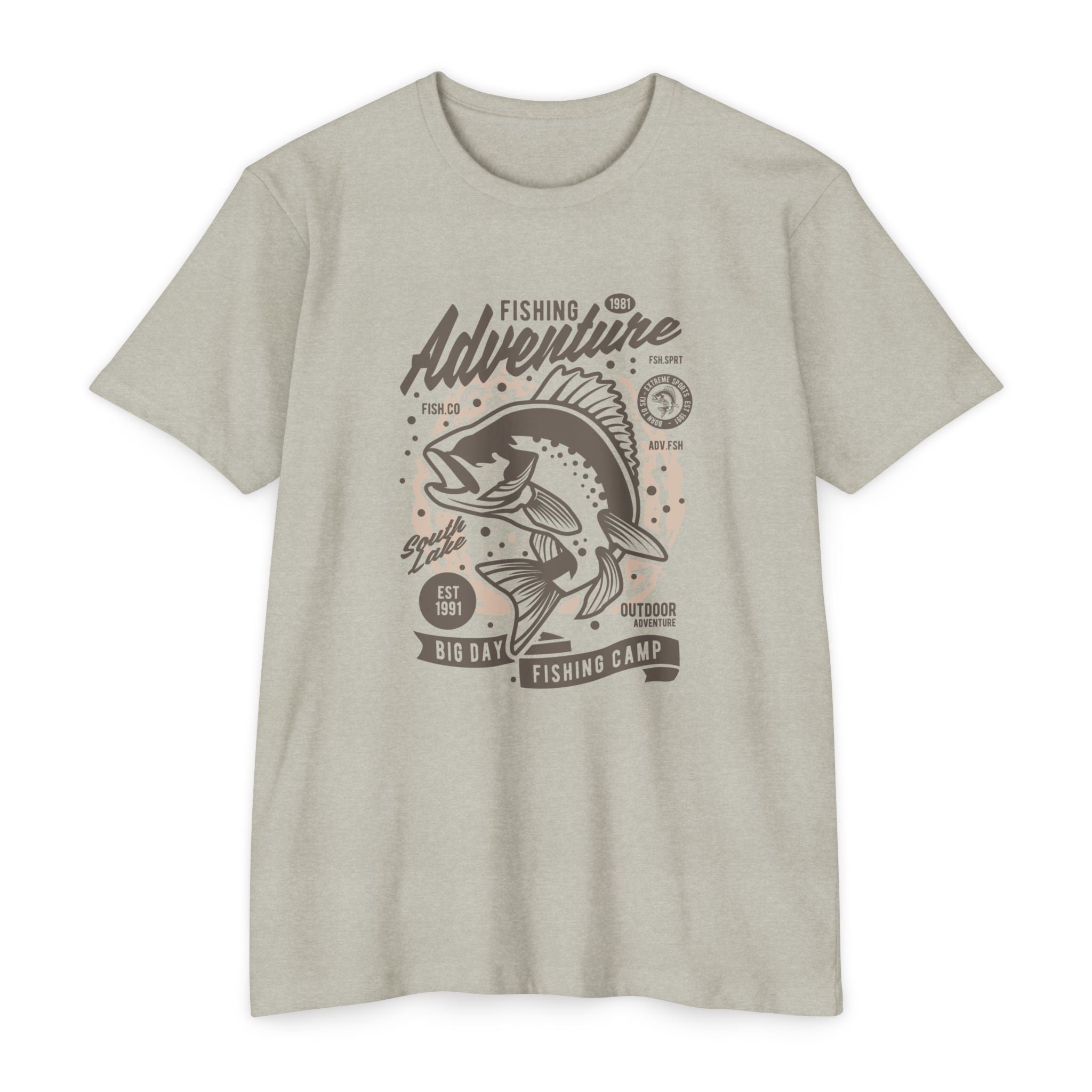 Fishing Adventure T-Shirt | Retro Fishing Tee, Outdoor Enthusiast Shirt, Father's Day Gift, Camp Apparel, Fishing Camp Style