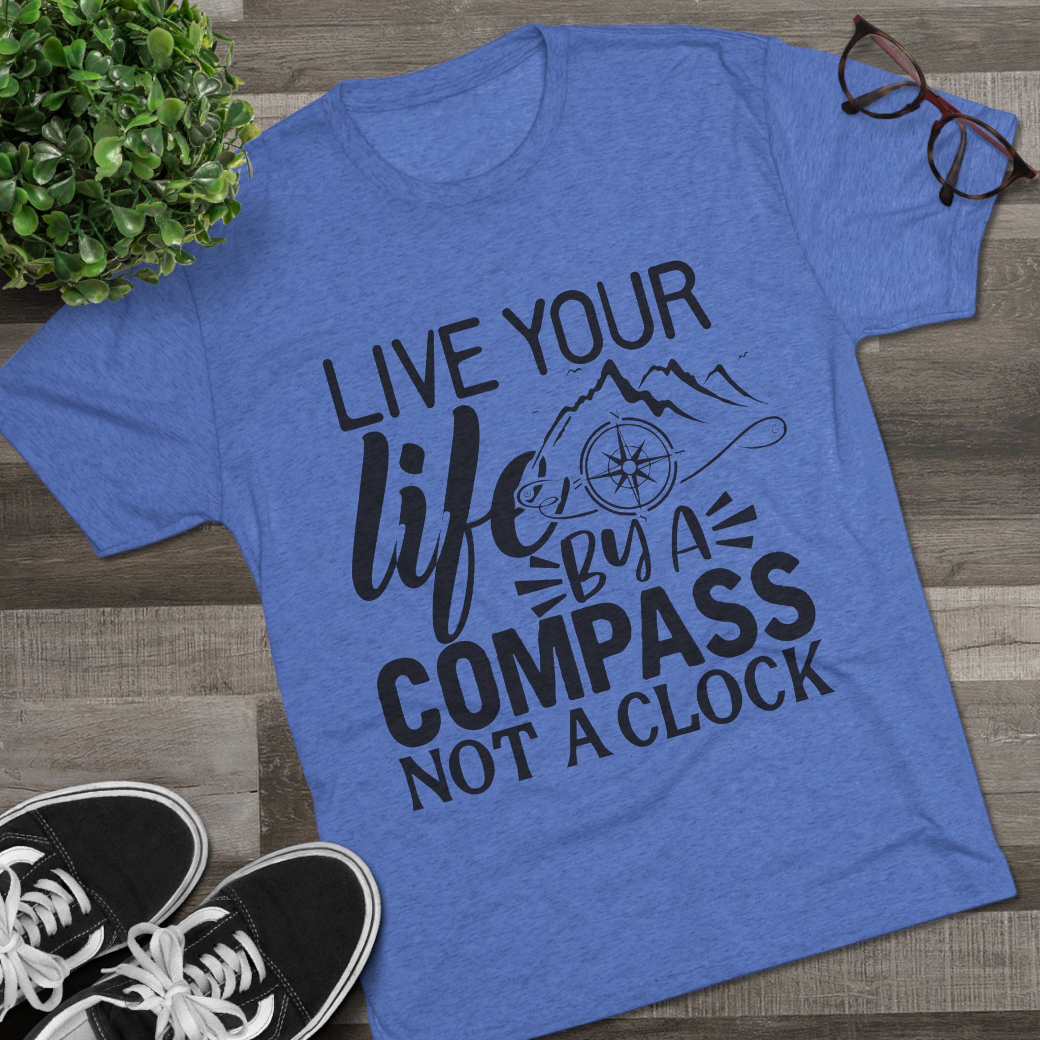 Adventures Await Tri-Blend Tee | Wanderlust Shirt, Travel Gift, Nature Lover Tee, Outdoor Adventure Shirt, Inspirational T-Shirt