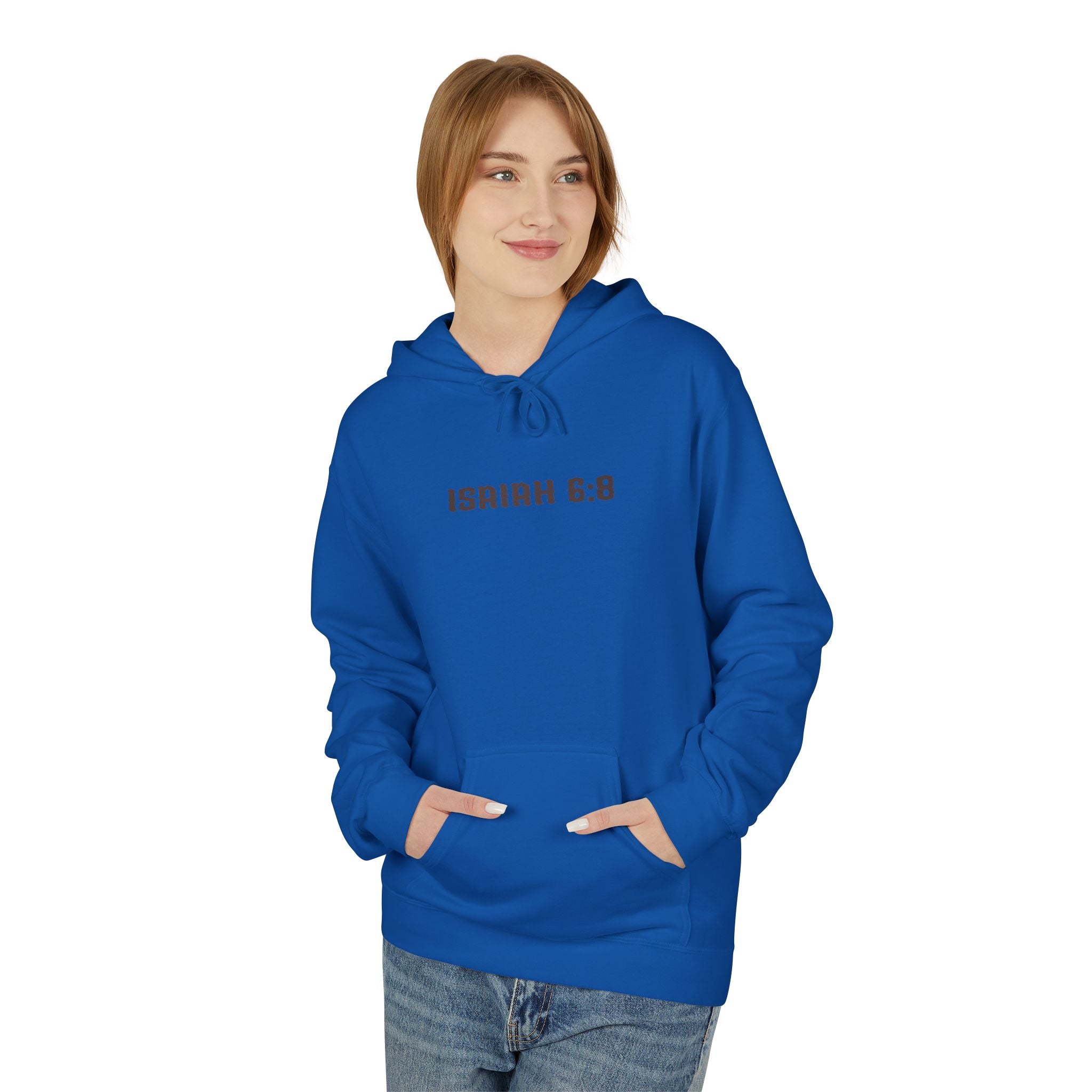 Hoodie - Isaiah 6:8 Inspirational Scripture Design