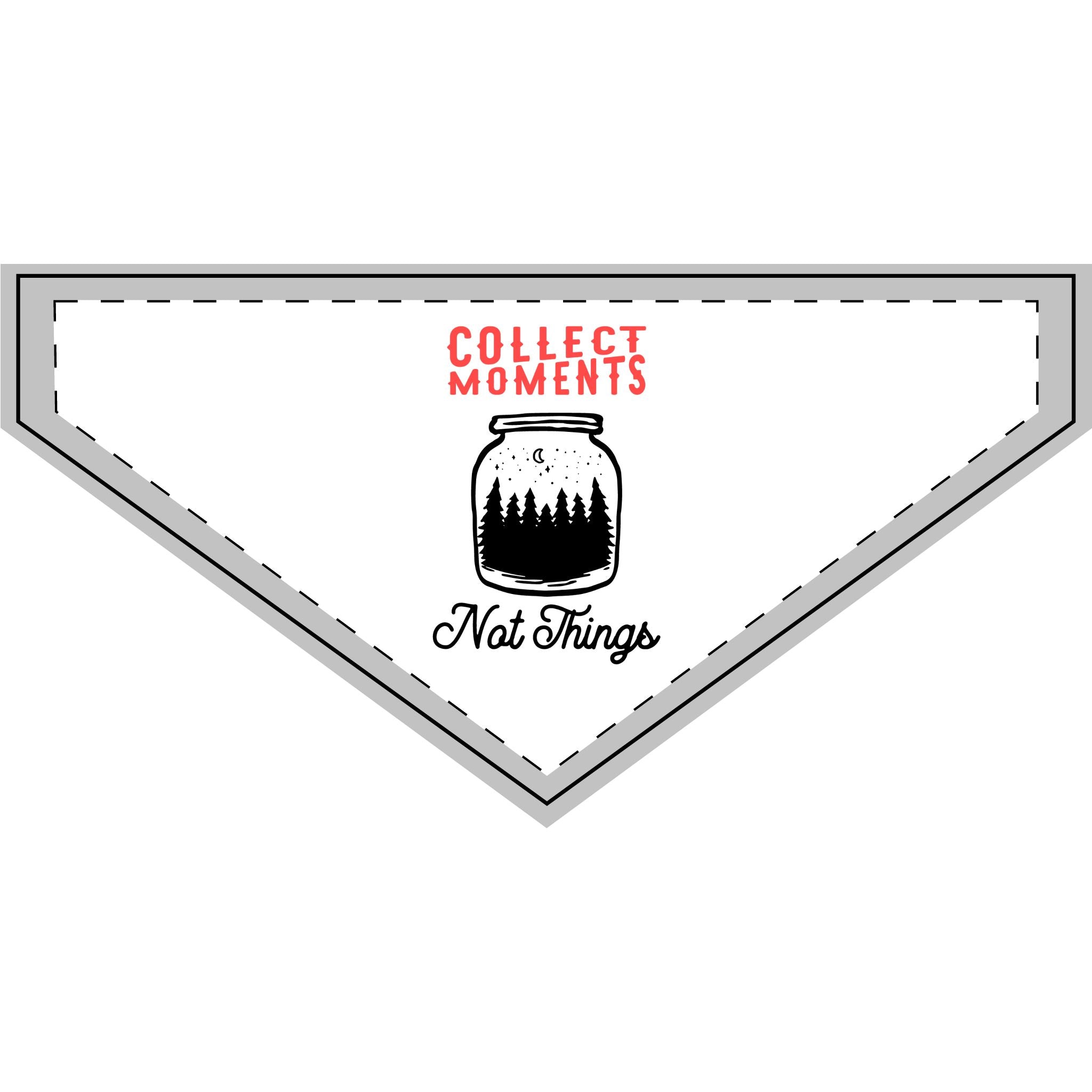 Nature-Inspired Clip-On Pet Bandana | Adventure Pet Accessory, Gift for Dog Lovers, Camping Decor, Collect Moments