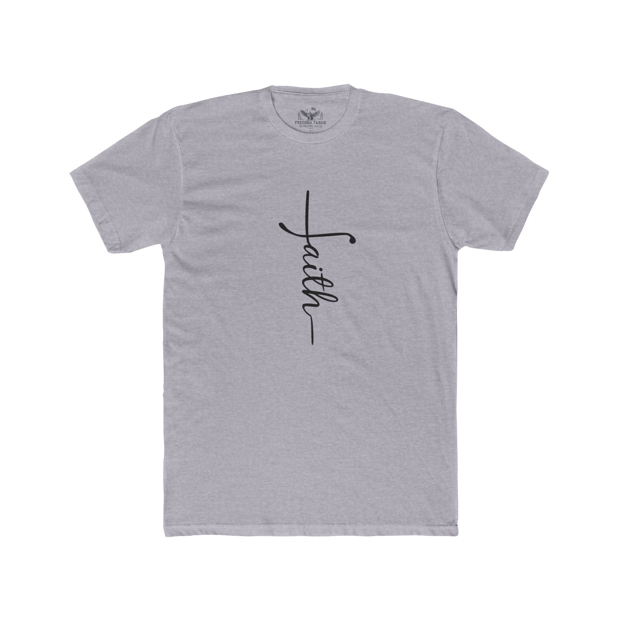 Faith Unisex Cotton Crew Tee, Inspirational Shirt, Casual Wear, Gift for Believers, Faith-Based Clothing, Everyday Style