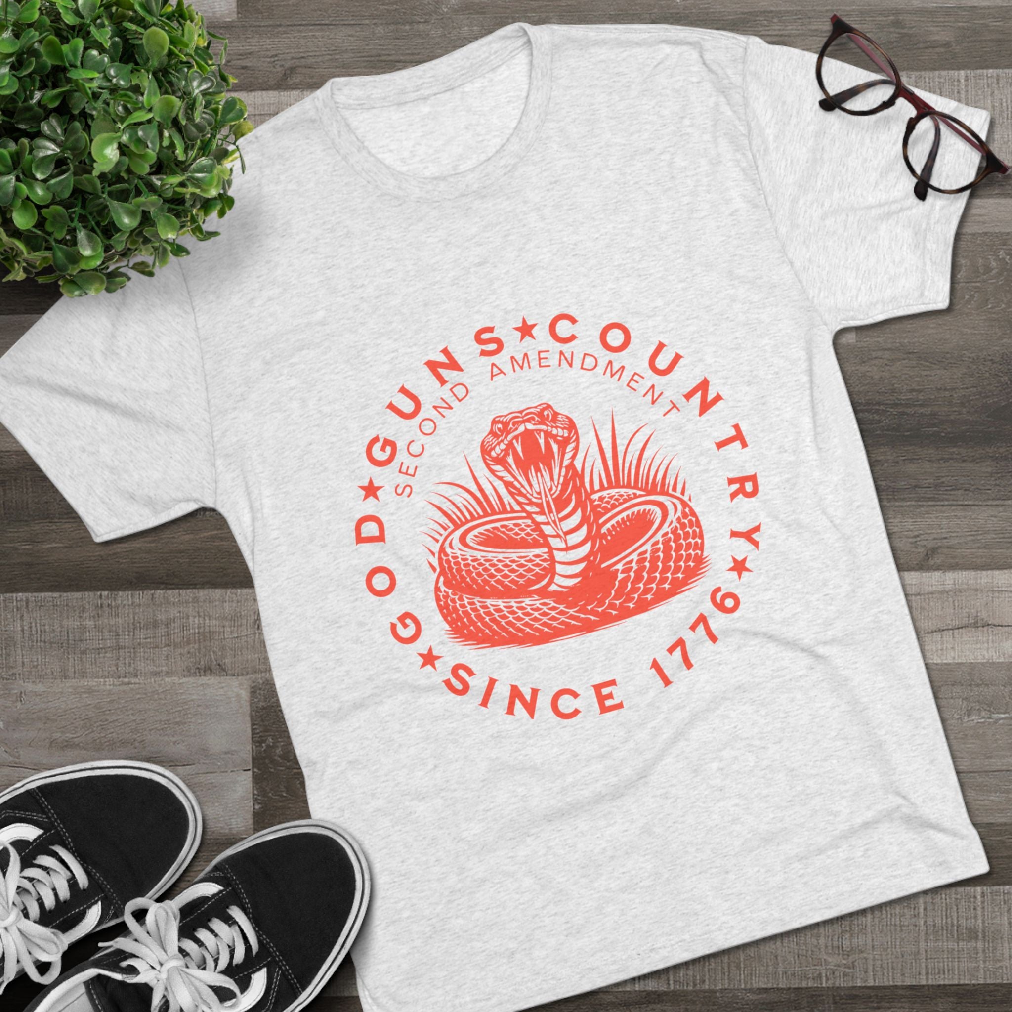 Unisex Tri-Blend Crew Tee featuring Second Amendment Design | Casual Wear for Patriots, Gifts for Gun Enthusiasts, Independence Day [...]