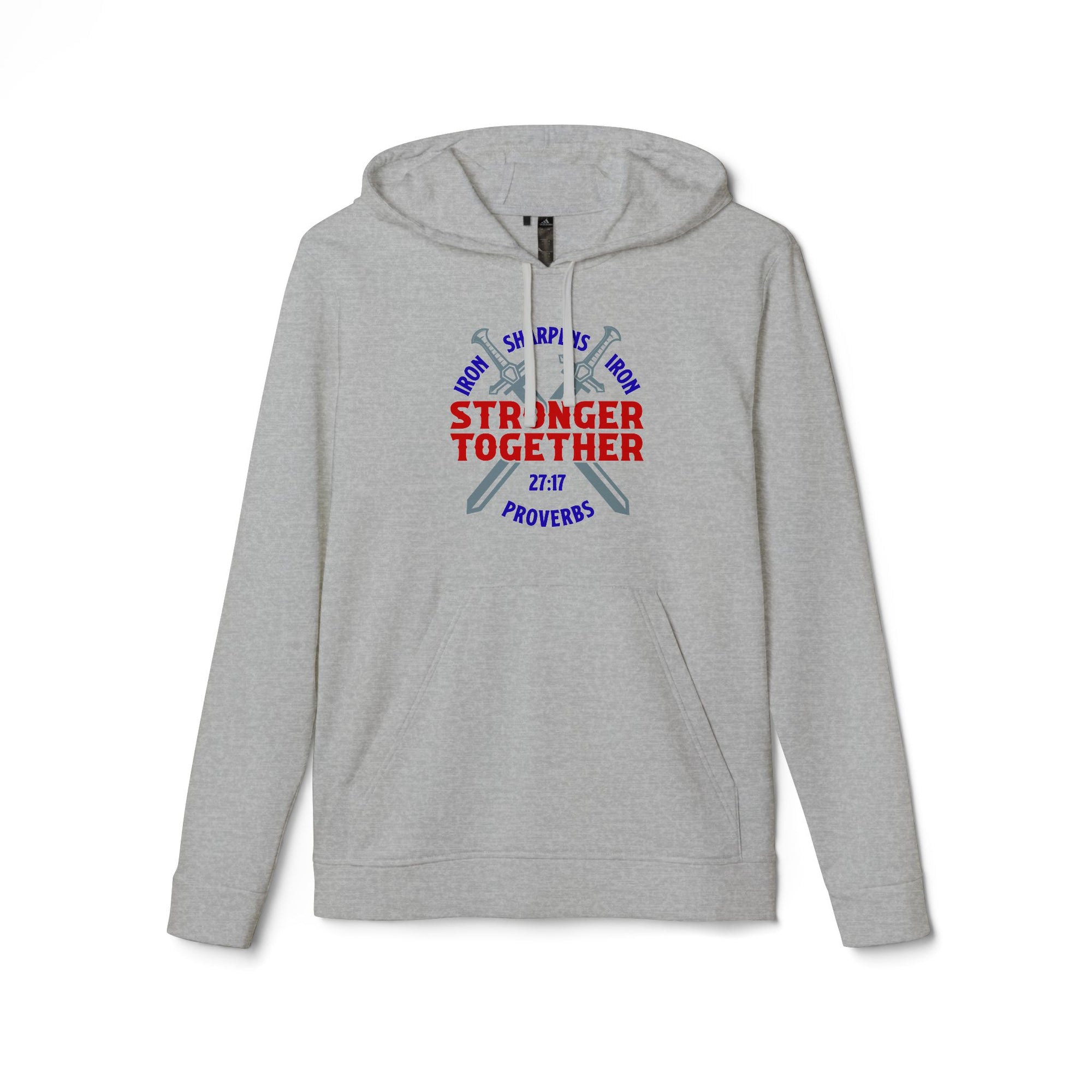 Iron Sharpens Iron Hoodie, Unisex Fleece Pullover, Motivational Sweatshirt, Inspirational Jumper, Workout Clothing, Fitness Apparel