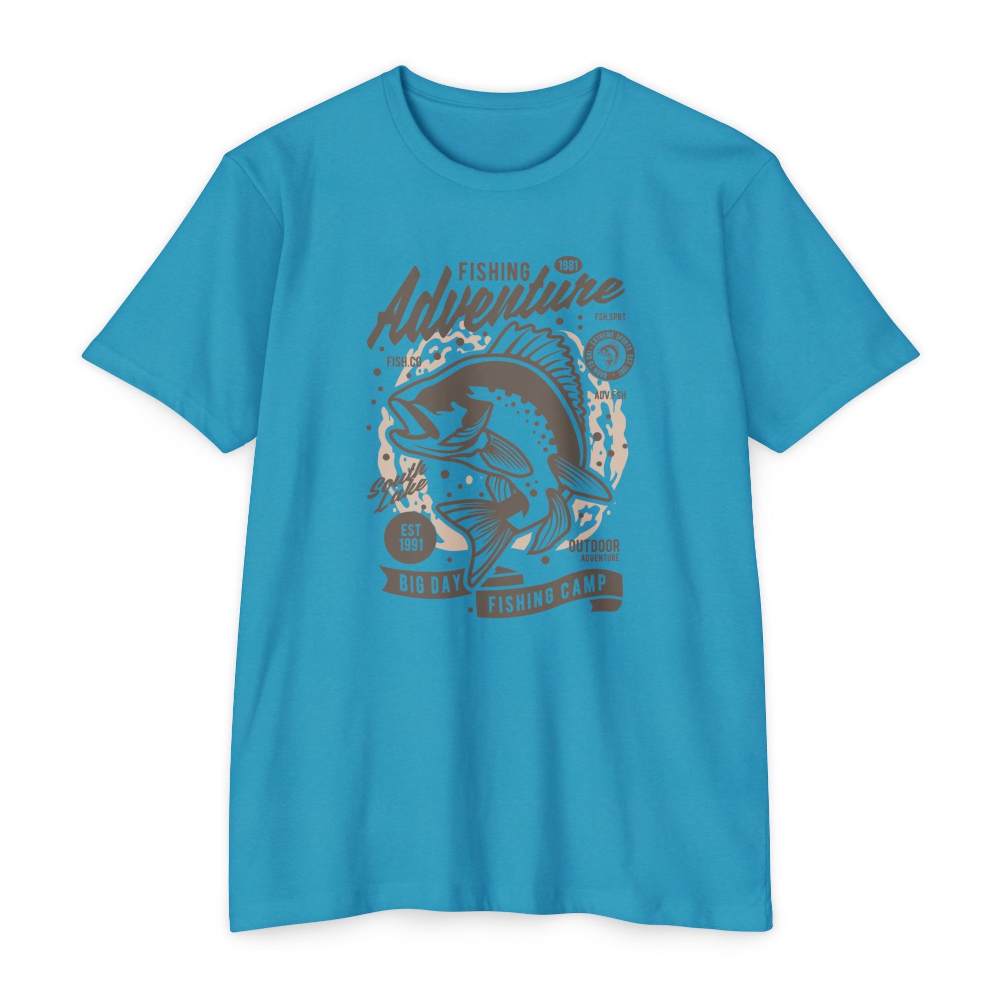 Fishing Adventure T-Shirt | Retro Fishing Tee, Outdoor Enthusiast Shirt, Father's Day Gift, Camp Apparel, Fishing Camp Style