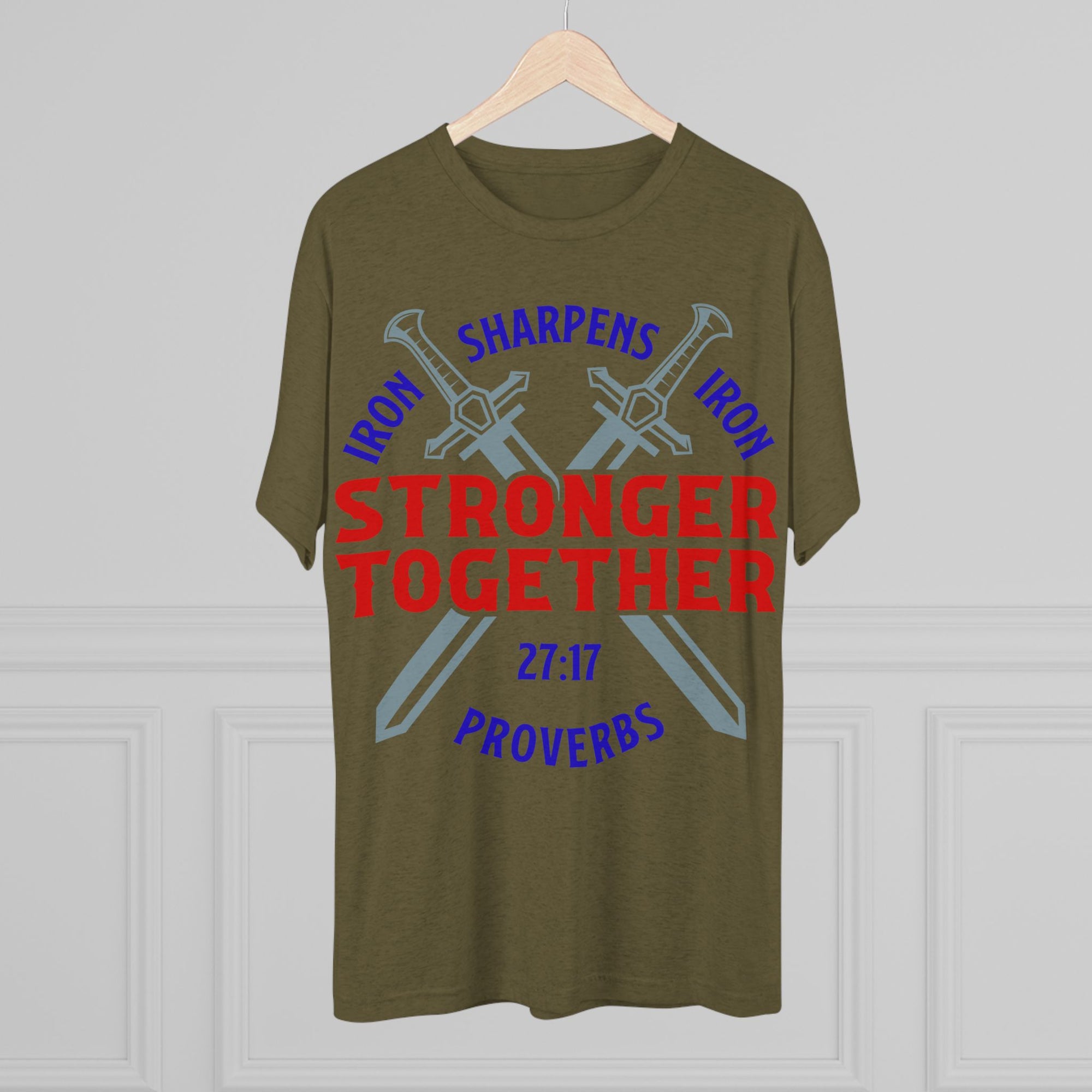 Unisex Tee - Iron Sharpens Iron Inspirational Quote Shirt