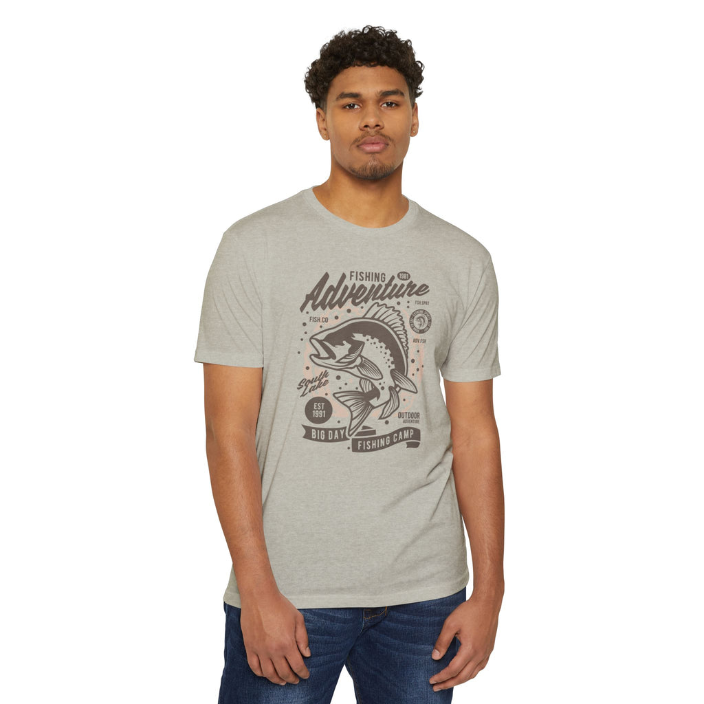 Fishing Adventure T-Shirt | Retro Fishing Tee, Outdoor Enthusiast Shirt, Father's Day Gift, Camp Apparel, Fishing Camp Style