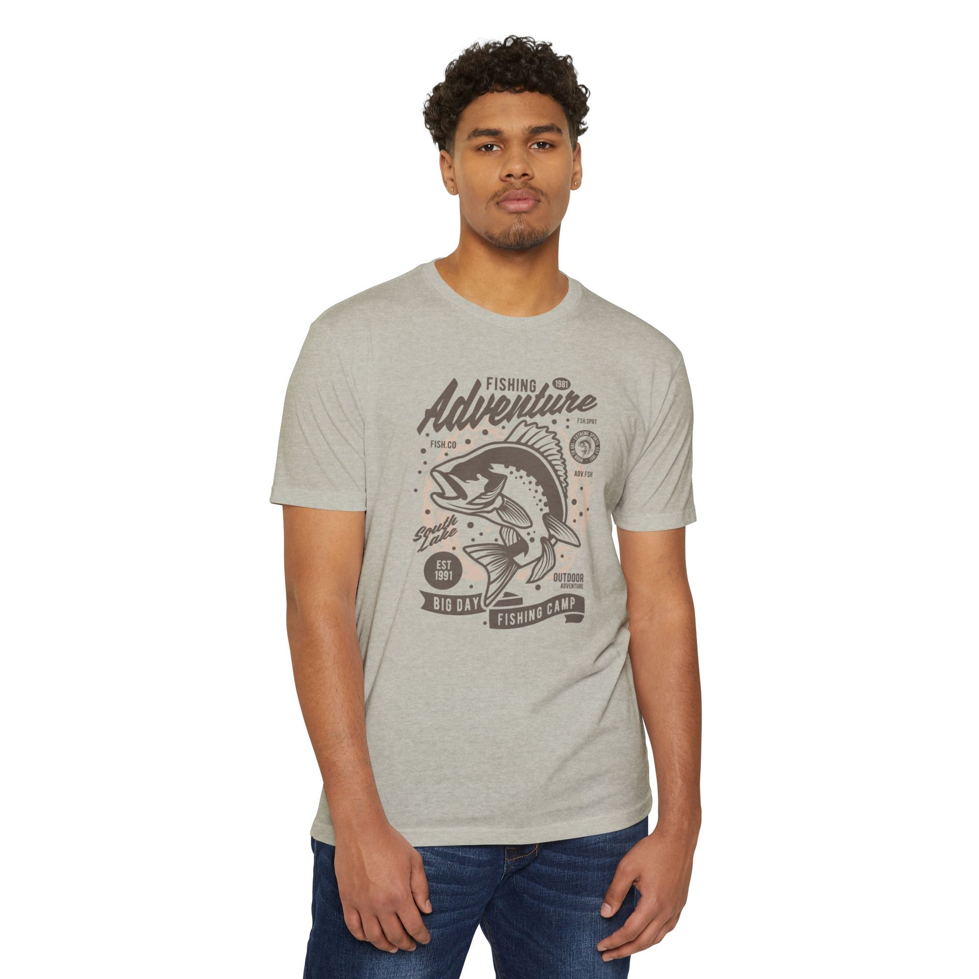 Fishing Adventure T-Shirt | Retro Fishing Tee, Outdoor Enthusiast Shirt, Father's Day Gift, Camp Apparel, Fishing Camp Style