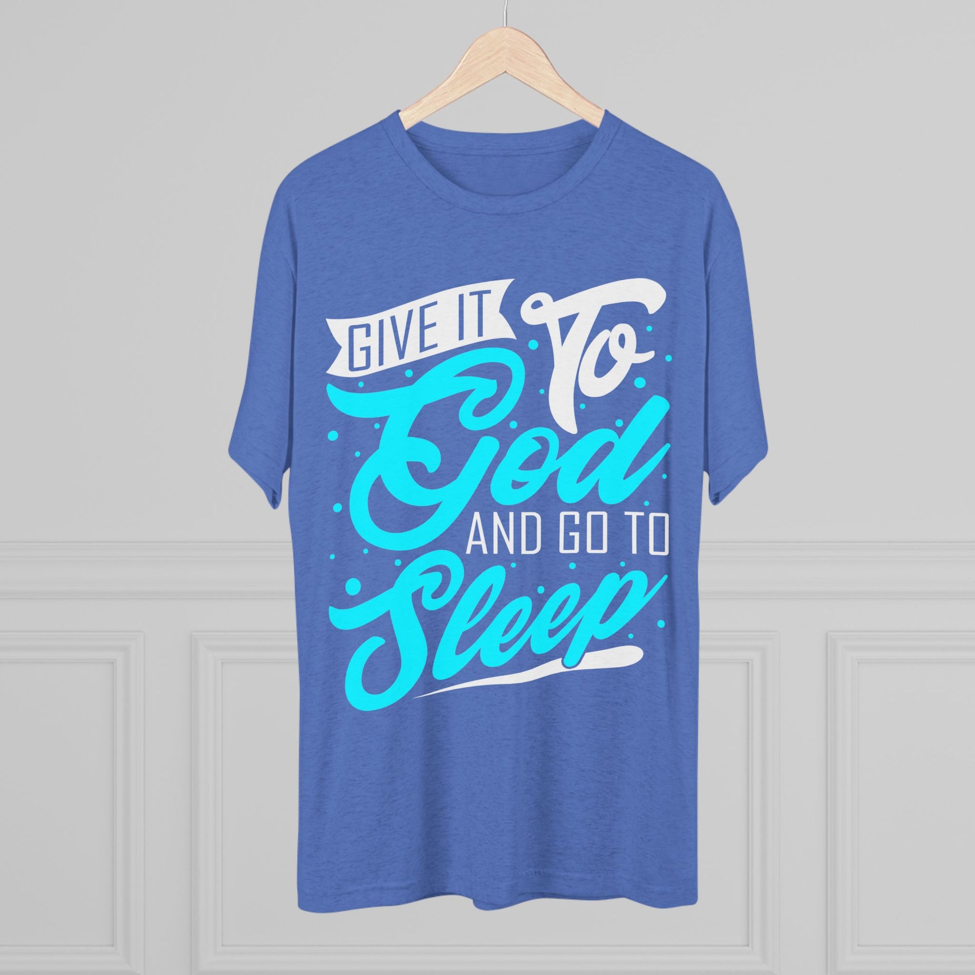 God Sleep Unisex Tri-Blend Crew Tee, Relaxation Shirt, Gift for Sleep Lovers, Comfortable Casual Wear, Perfect for Everyday